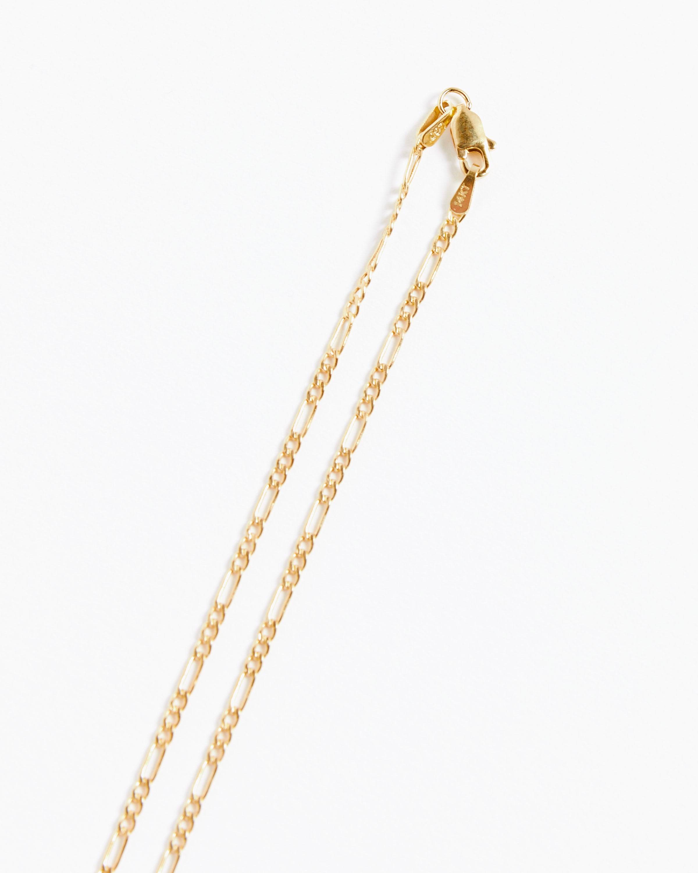 Figaro Chain Necklace in 14k Gold