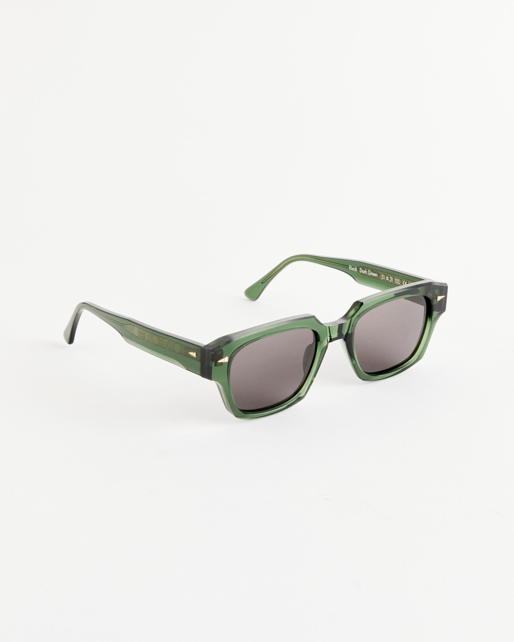 Rivoli Sunglasses in Dark Green/Grey