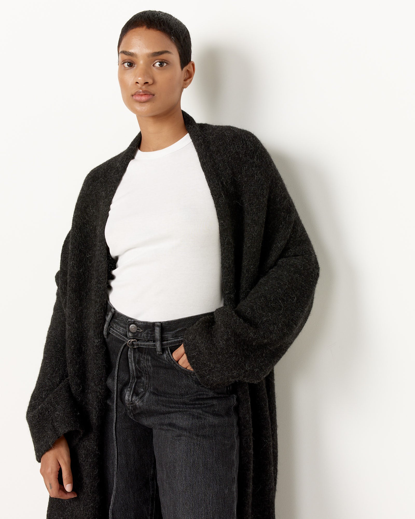 LONG SHAWL CARDIGAN – Lauren Manoogian