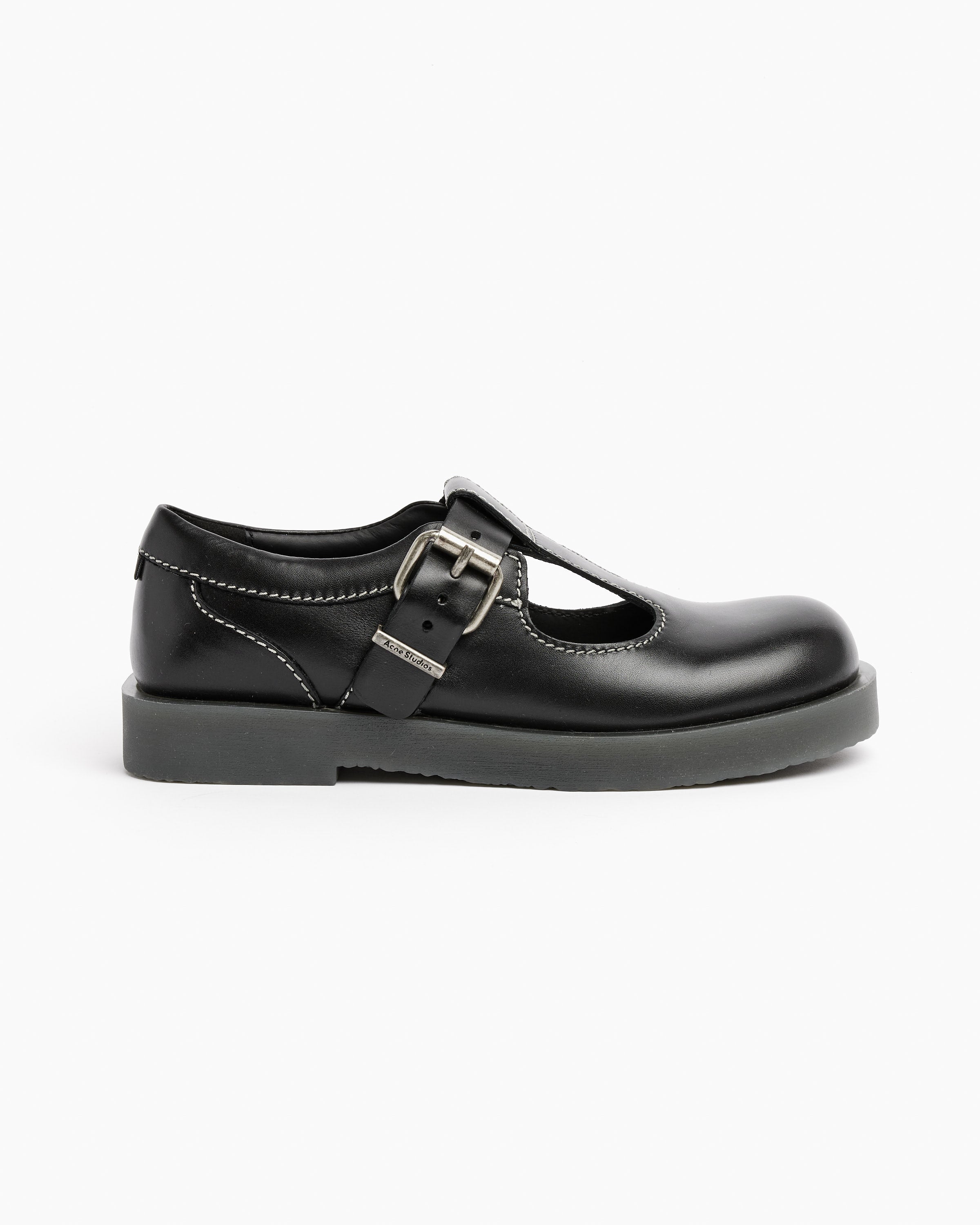 Leather Buckle Shoes