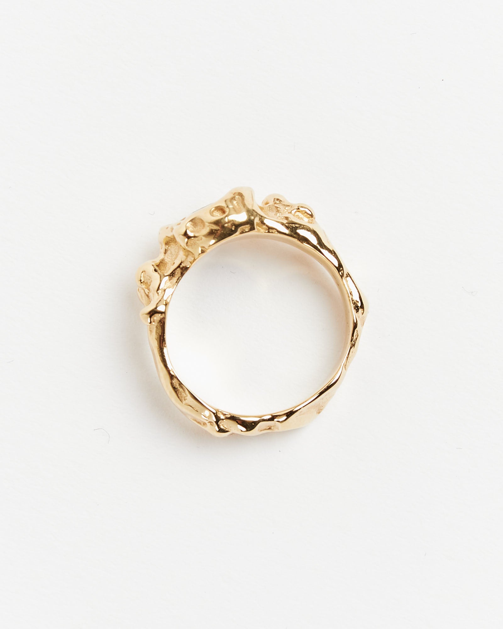Gold Plated Bronze Spell Ring