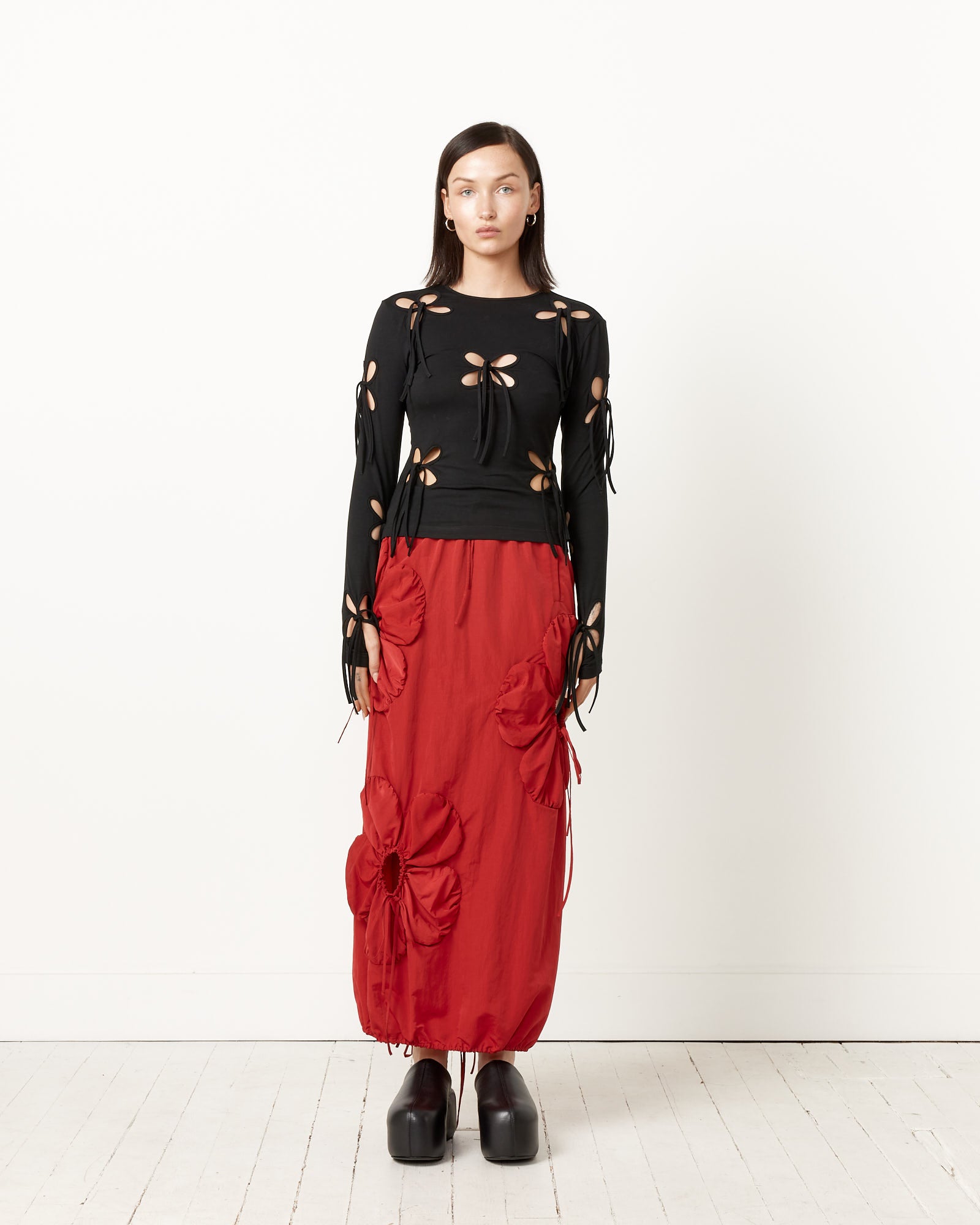 Flower Skirt in Red Mohawk General Store