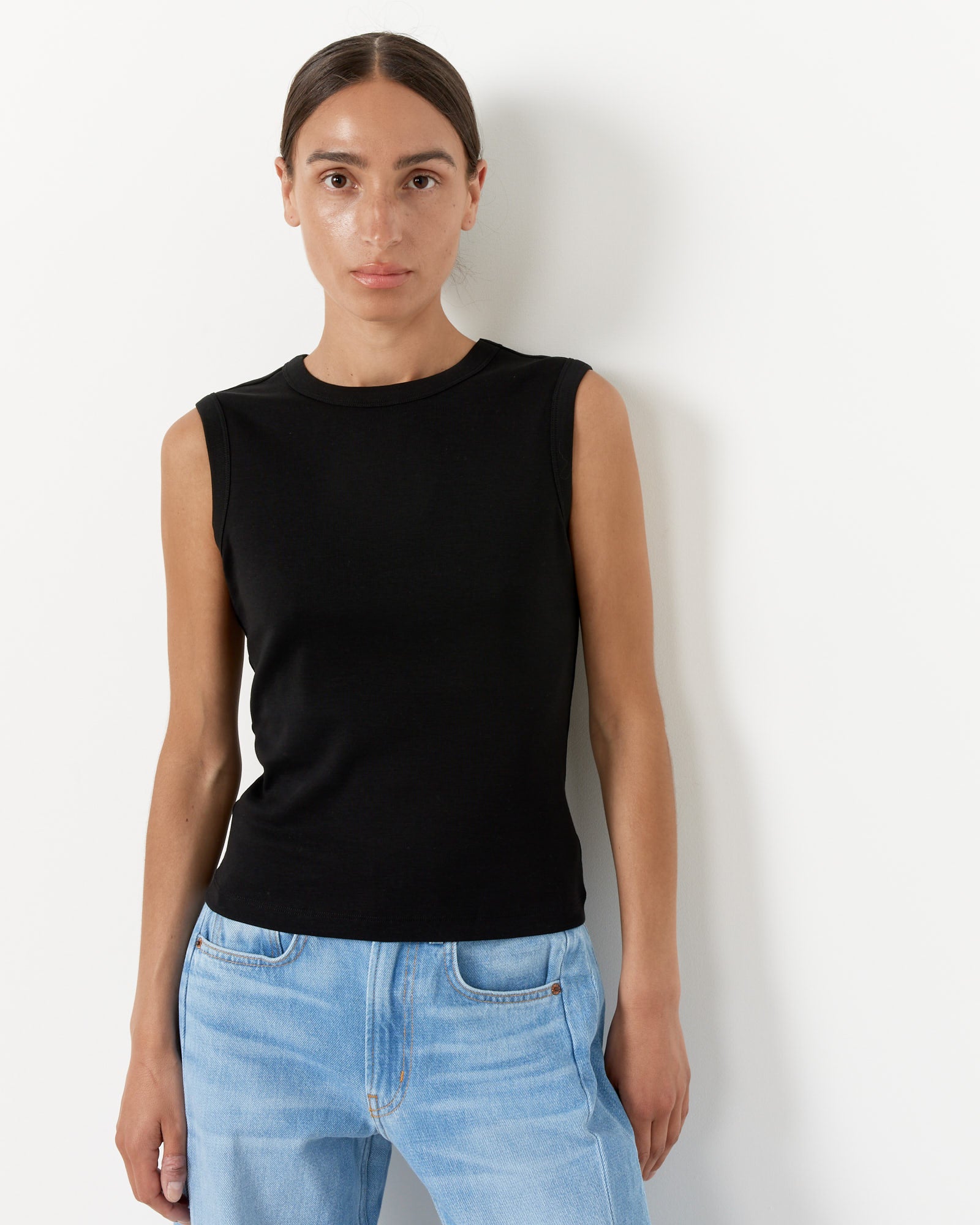 Esme Cotton Tank - Black
