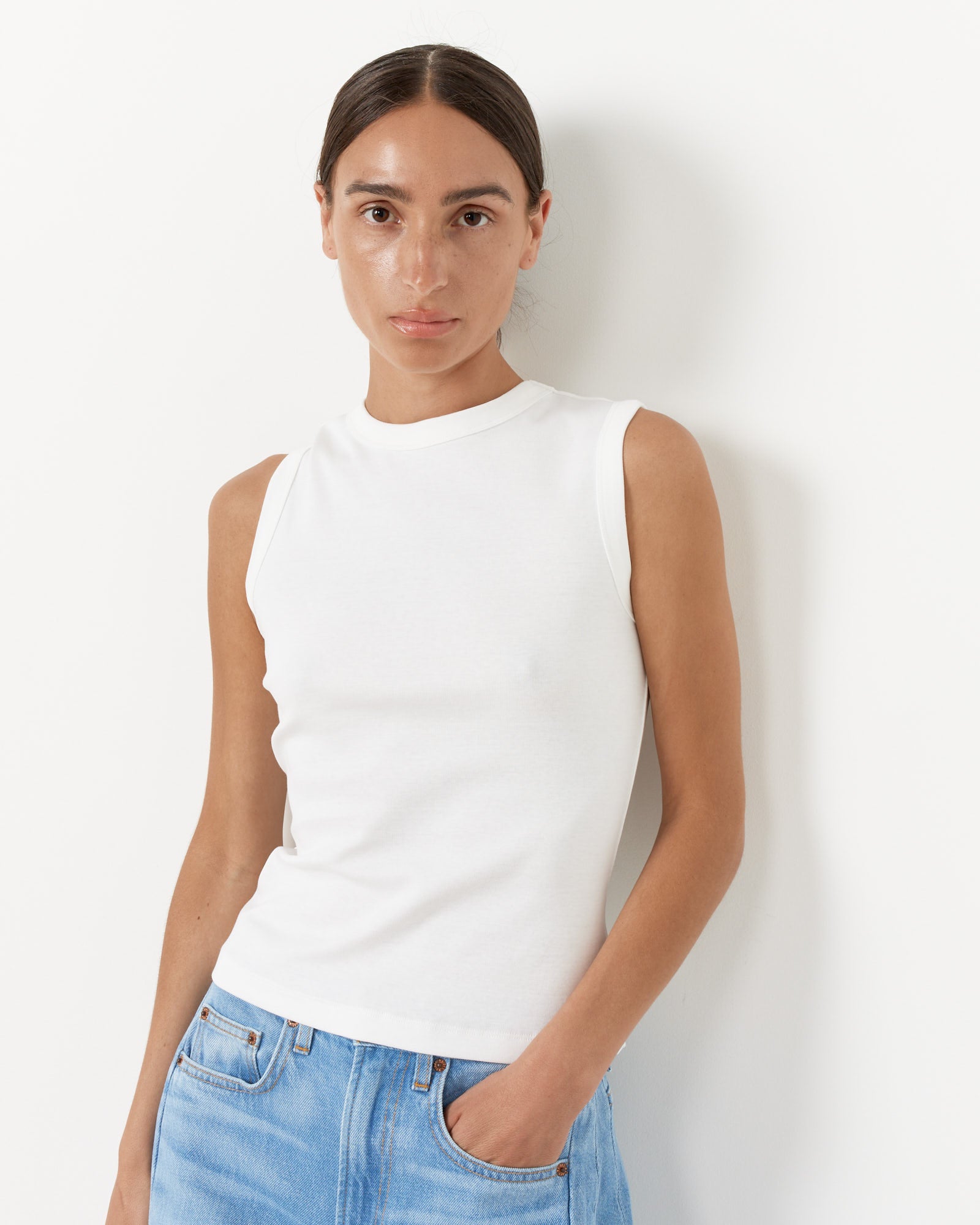 Esme Tank in White – Mohawk General Store
