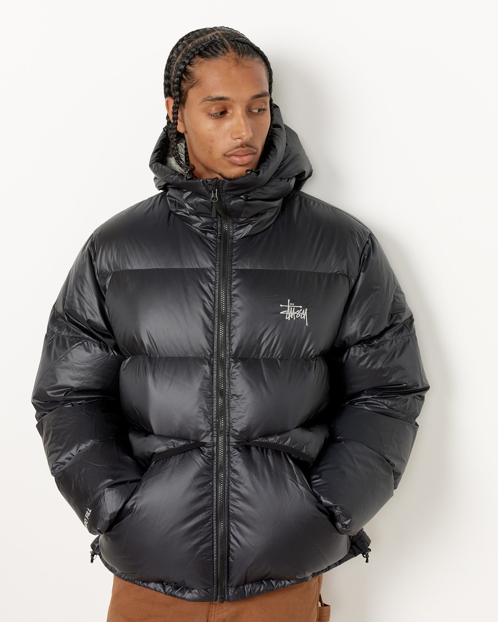 Micro Ripstop Down Parka in Phantom Black