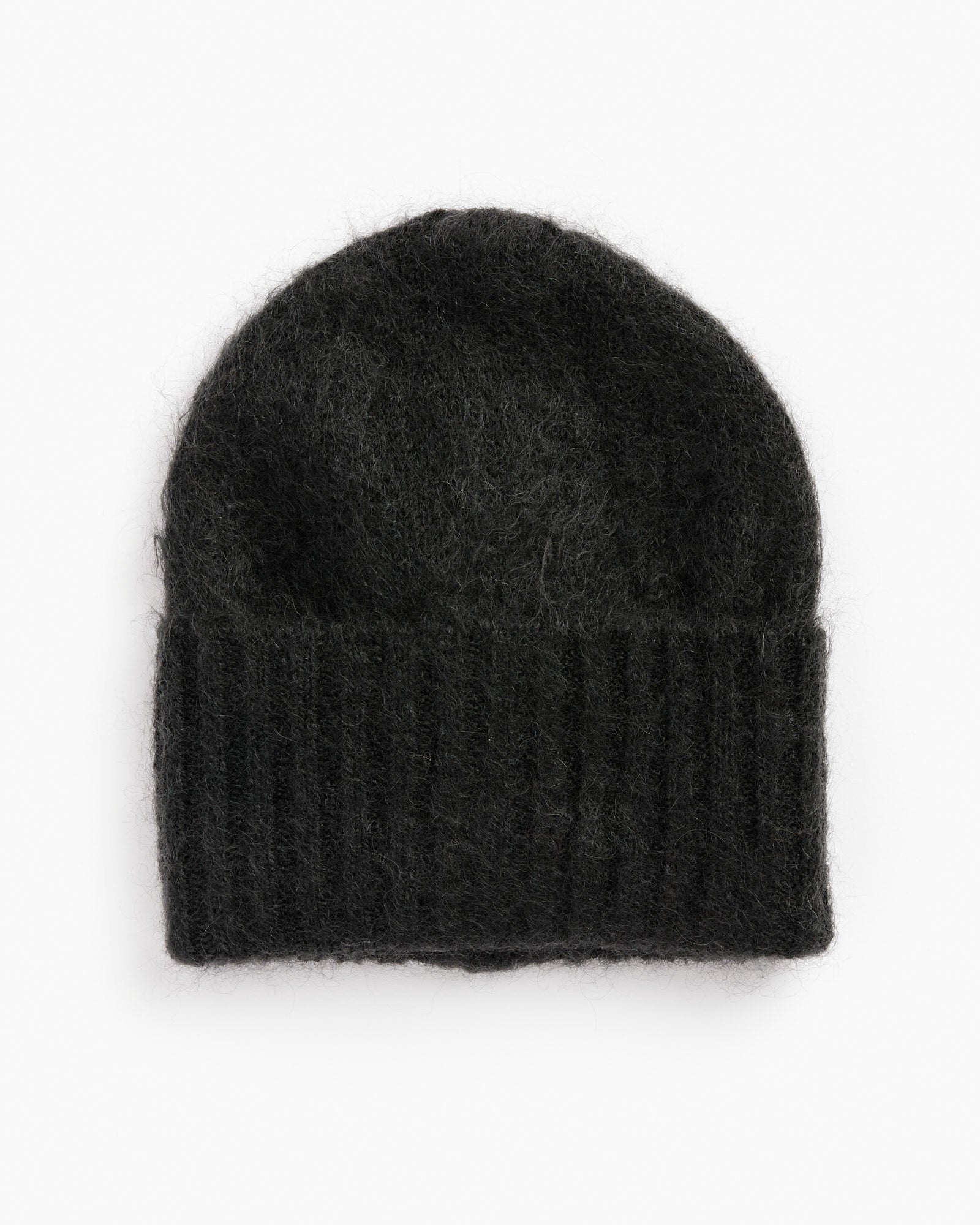 Brushed Mohair Knit Beanie