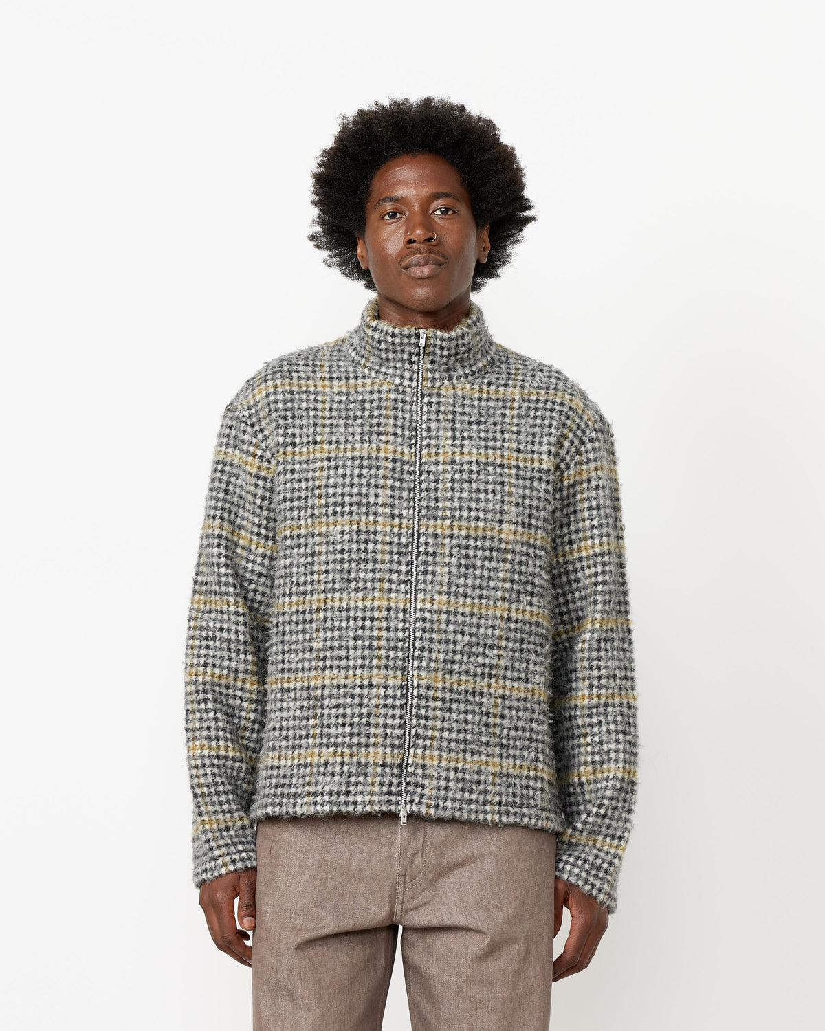 Shrunken Full Zip Polo