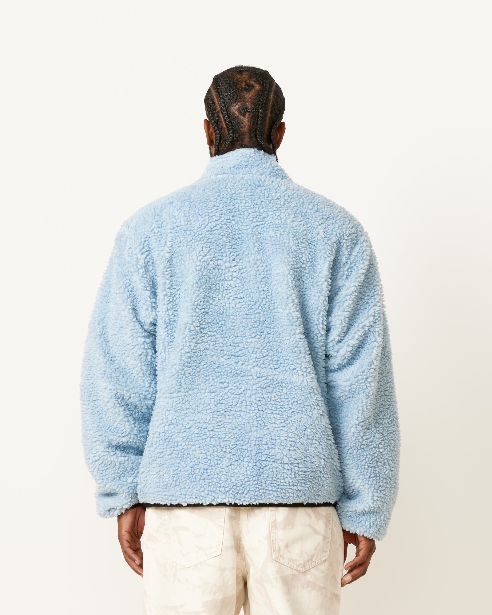 Light blue sherpa deals