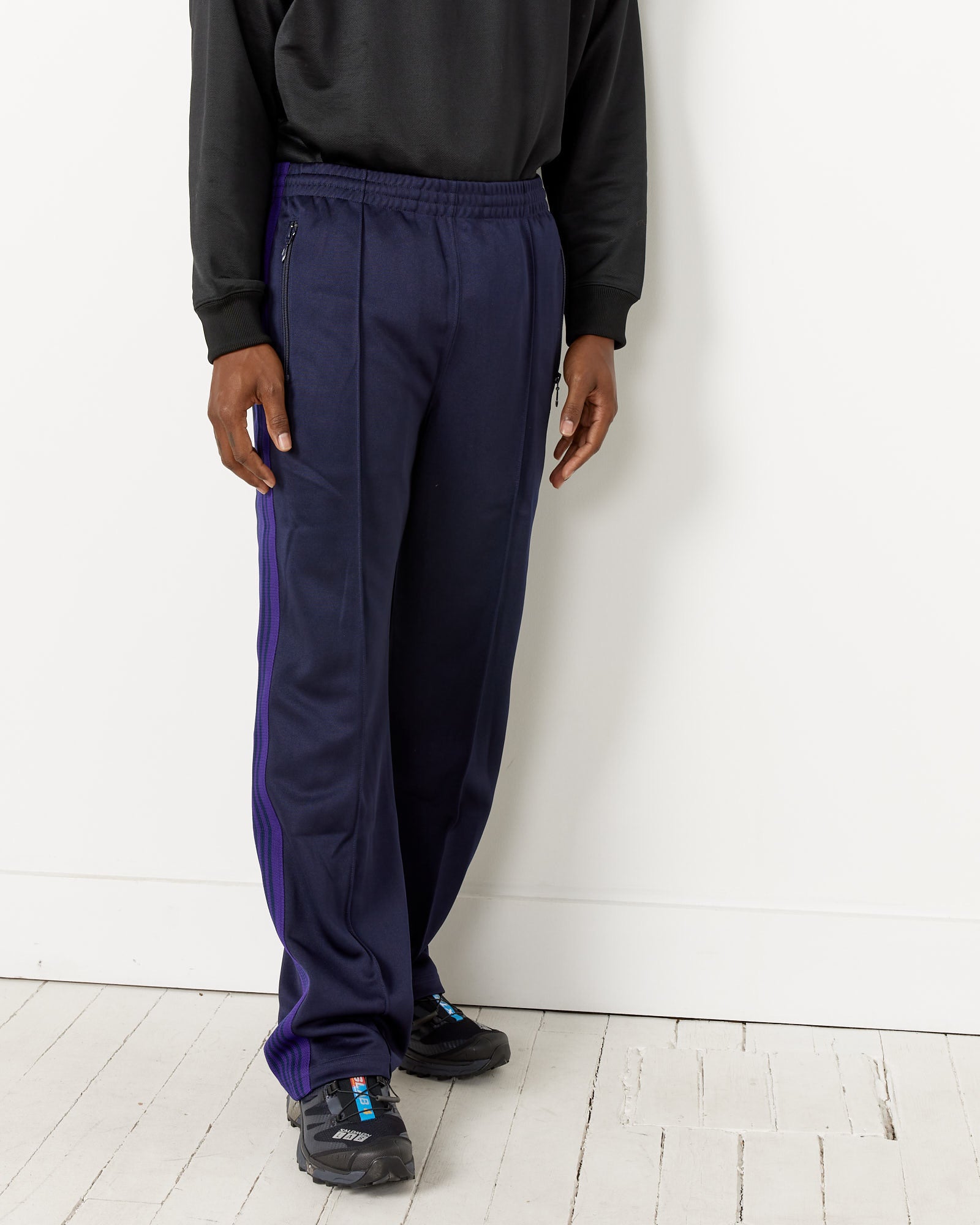 Poly Smooth Track Pant in Navy