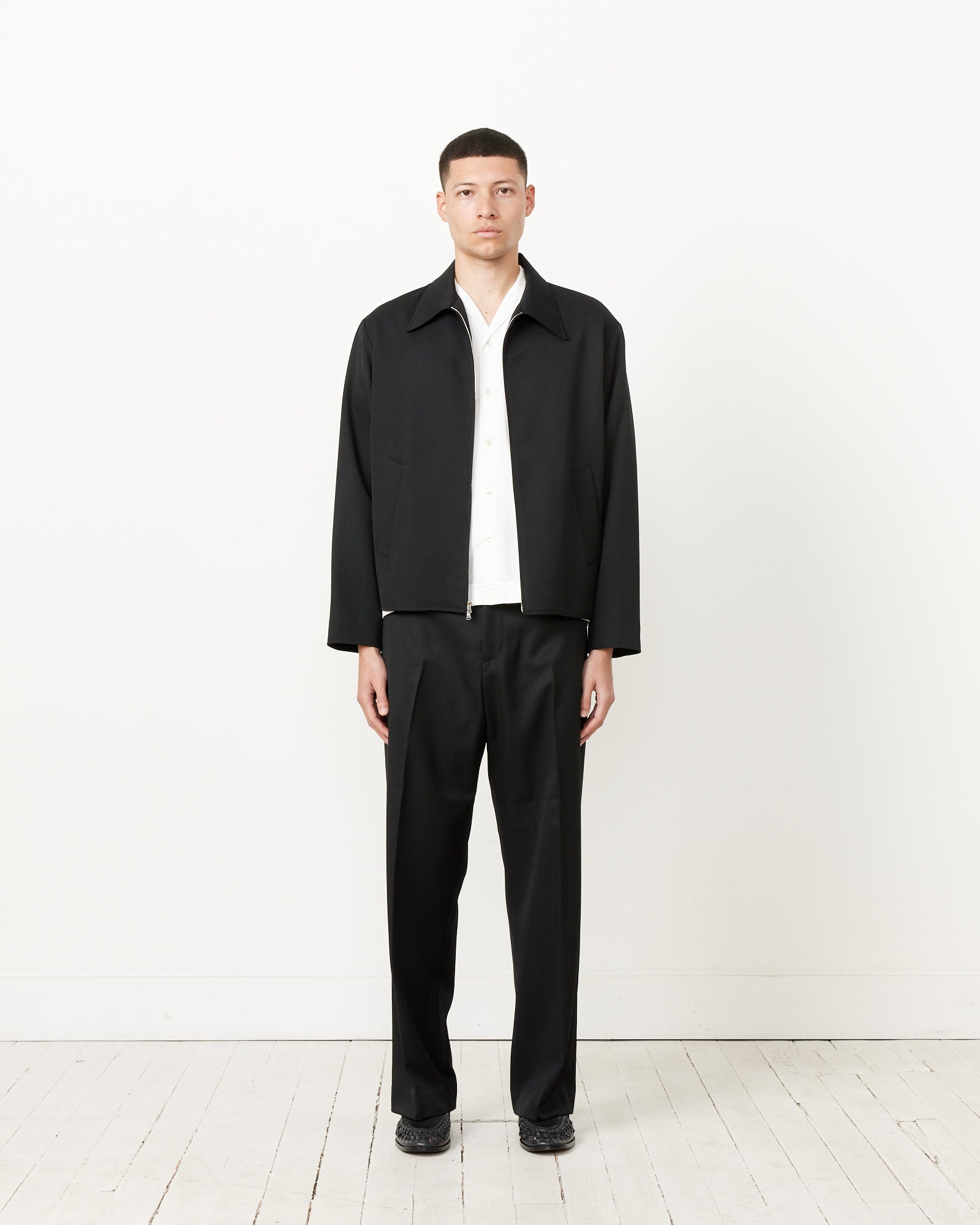 ZIPPERED GABARDINE BALLOON JACKET main image 1