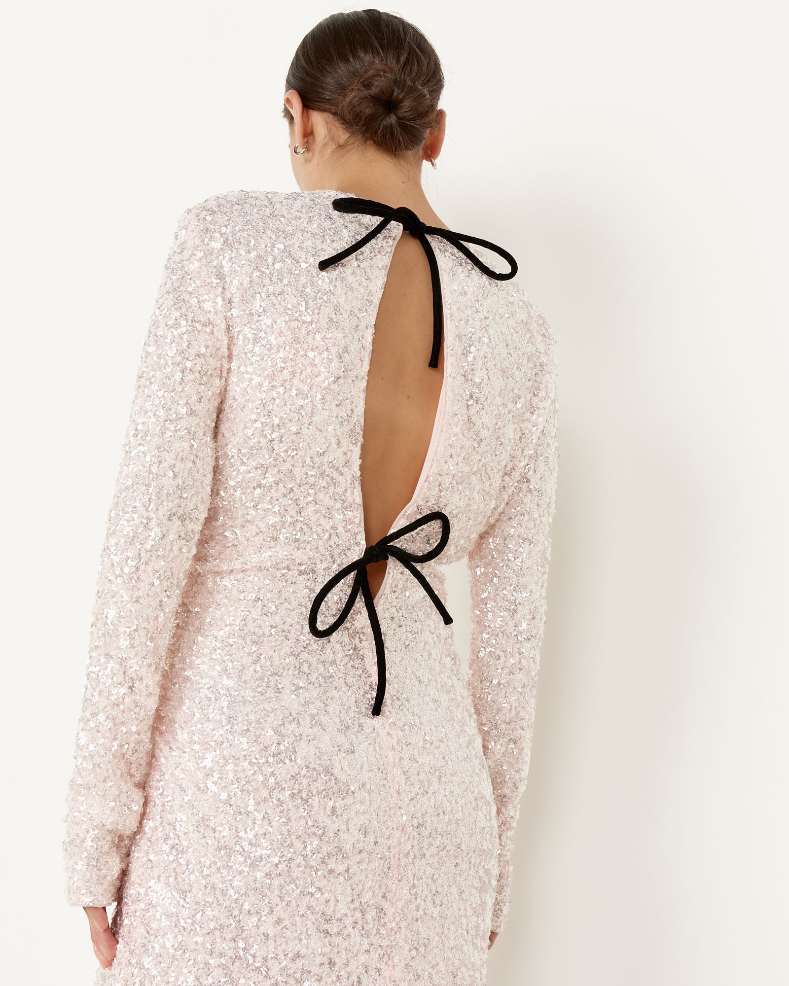 ganni pink sequin dress Ganni Sequin Dress