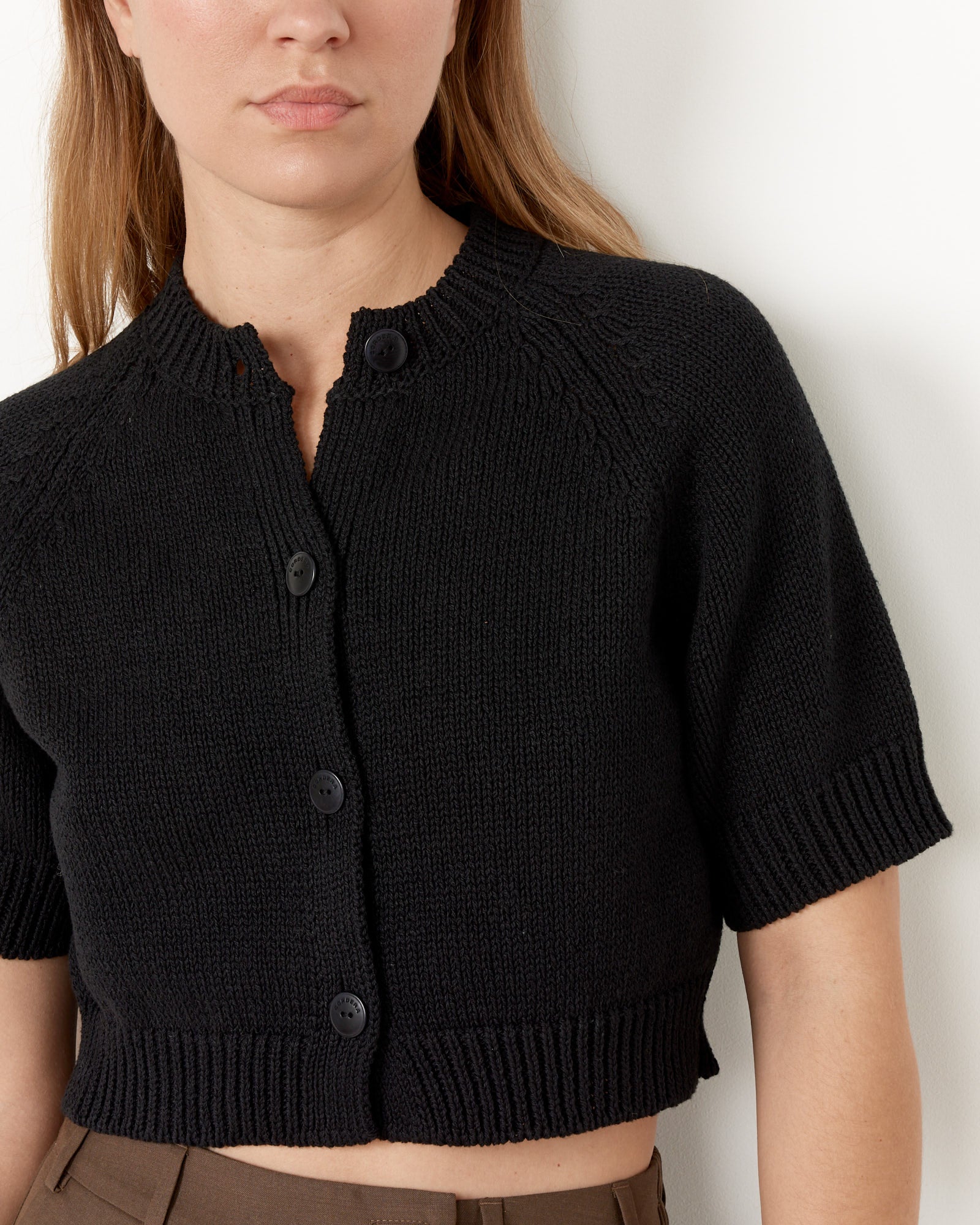 Buttoned Top in Black