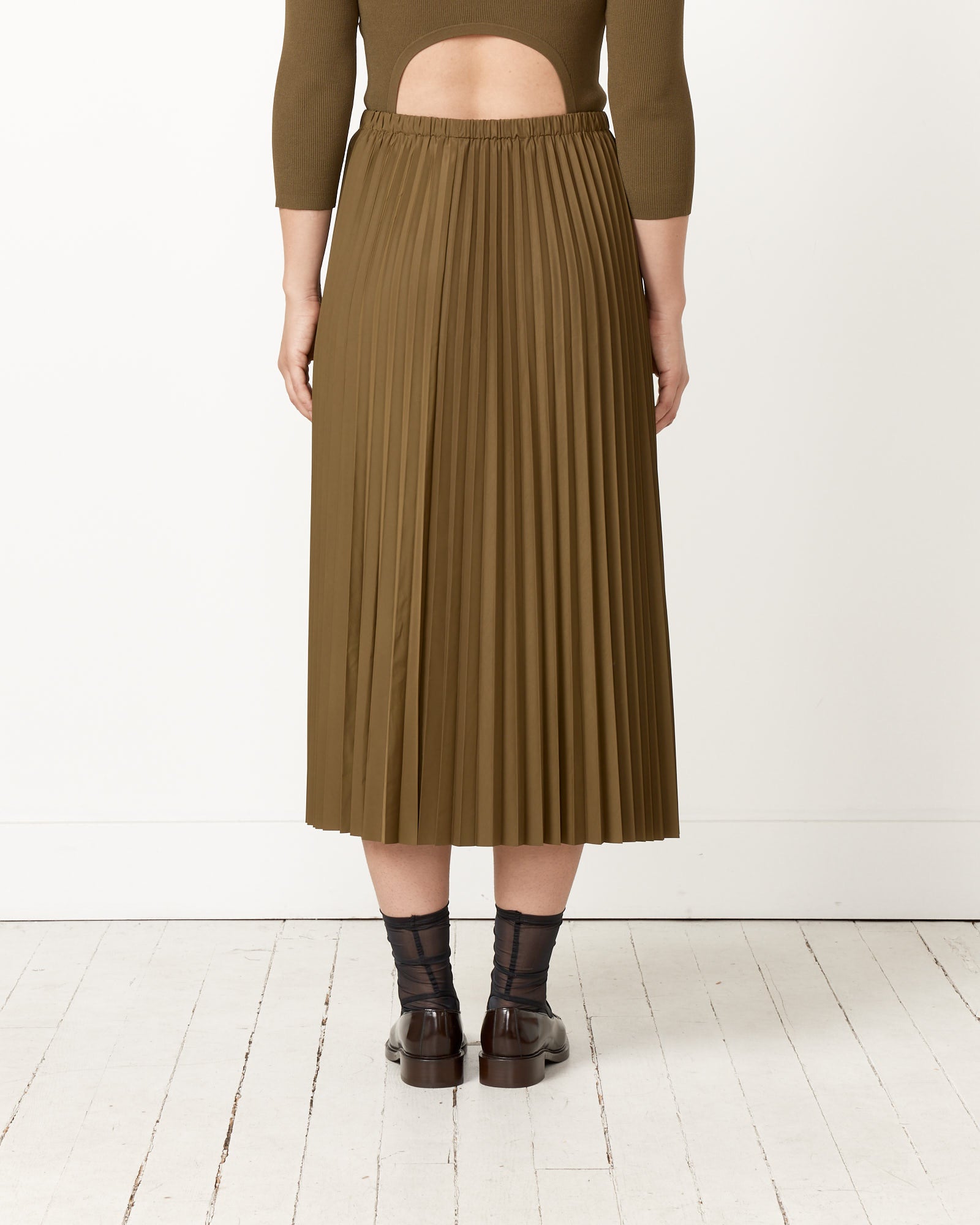 Pleated Pullon Skirt