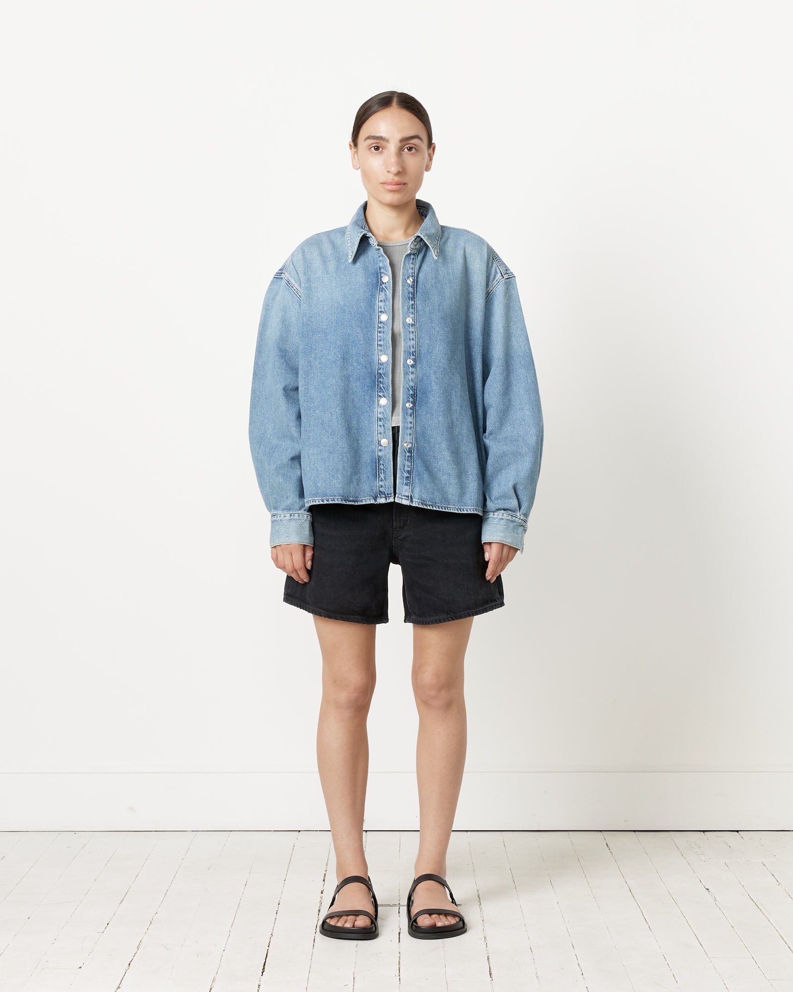 Aiden High Low Shirt in Shout