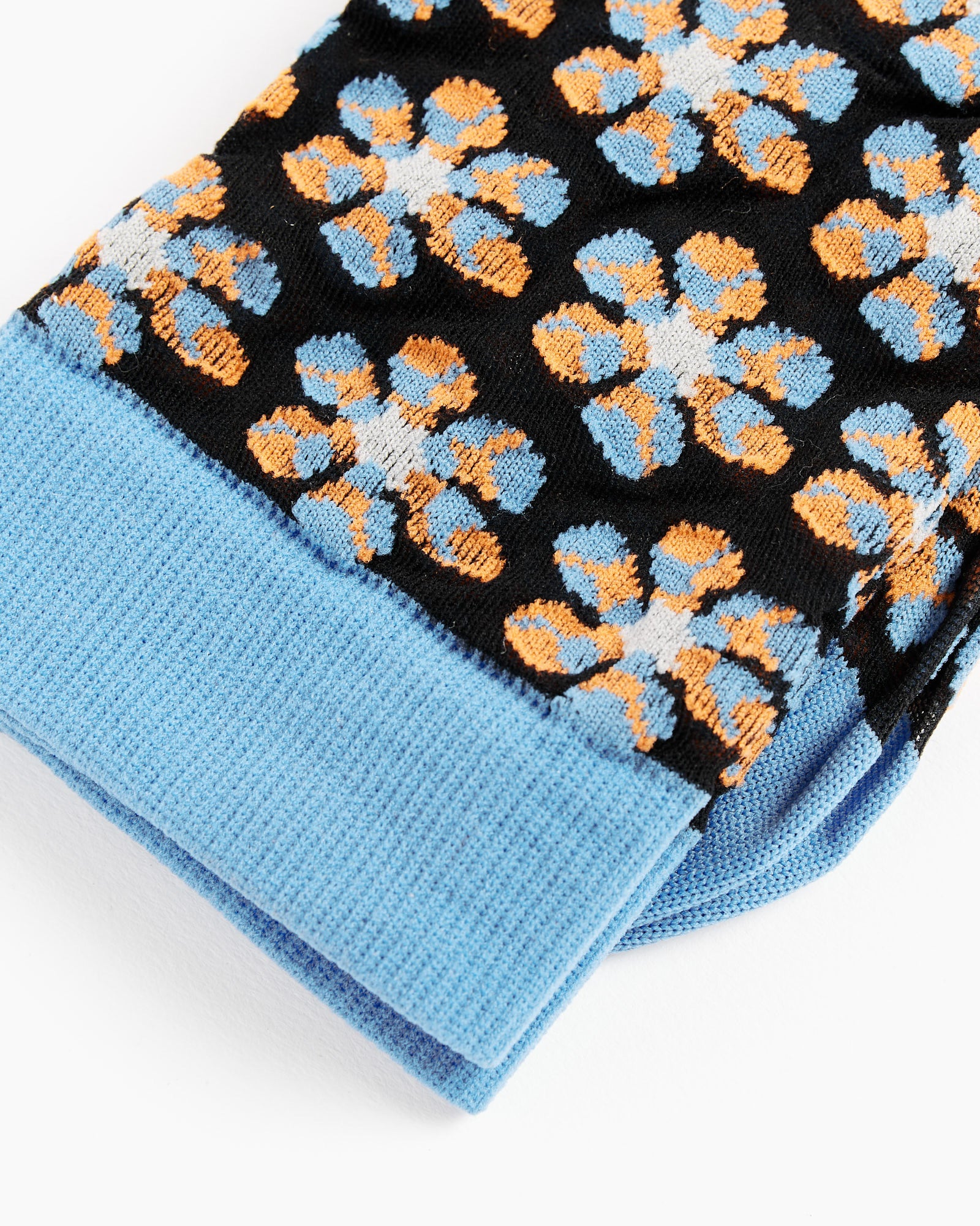 Boxing Flower Socks in Transparent Blue Box