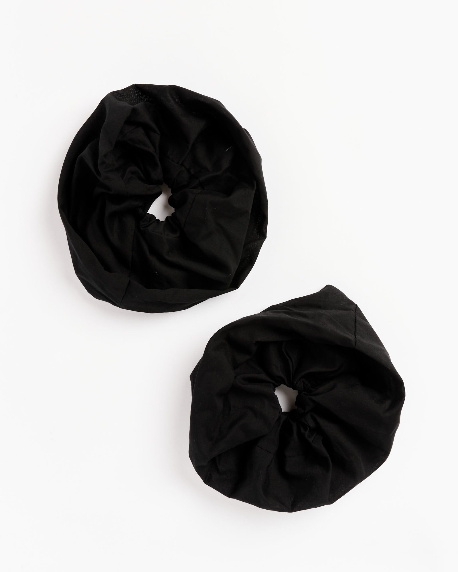Sheer Cotton Scrunchie in Black