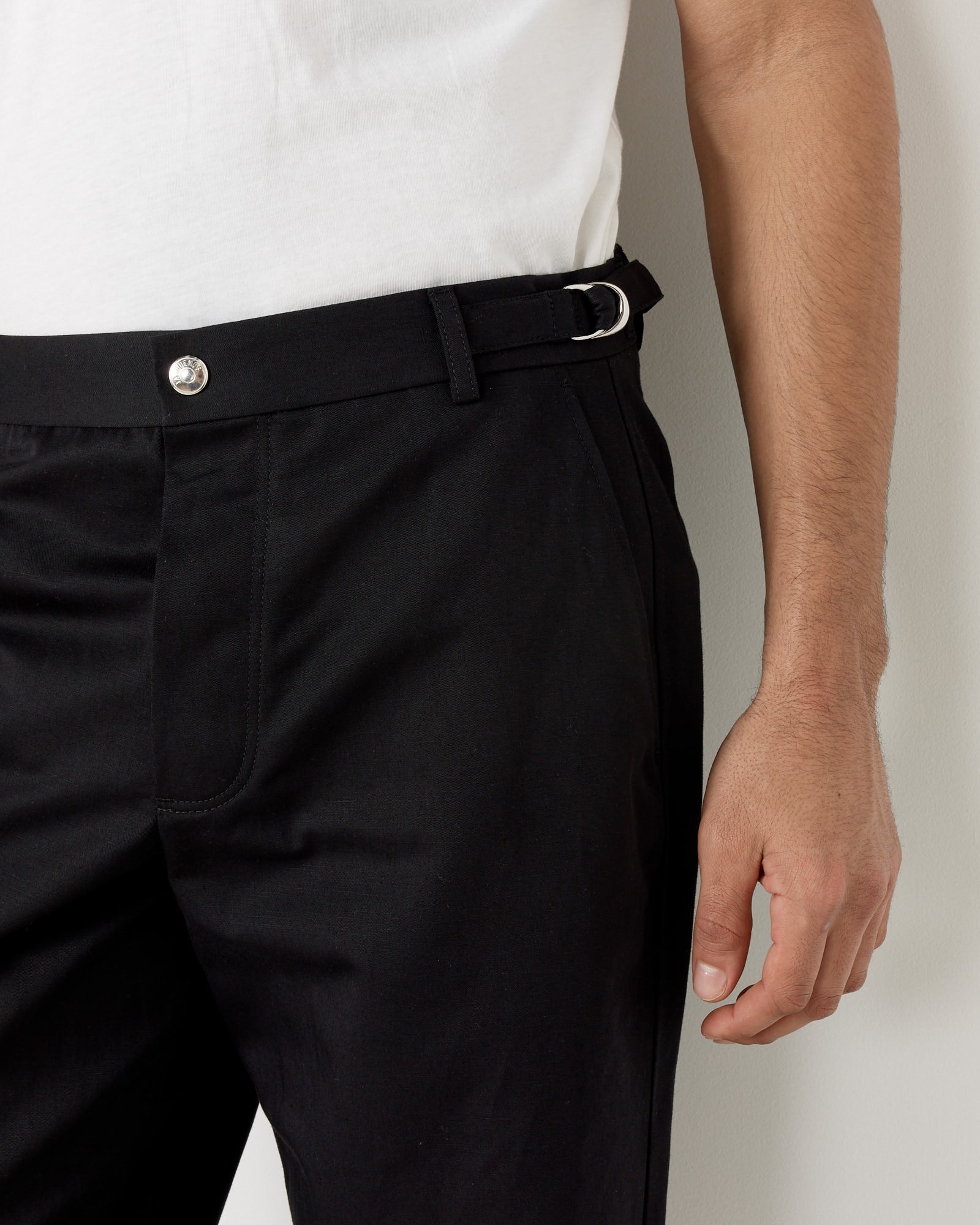 Le Pantalon Jean Trousers in Black