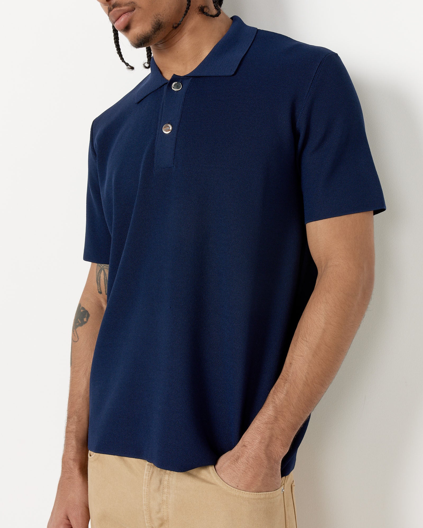 Le Maille Polo in Dark Navy