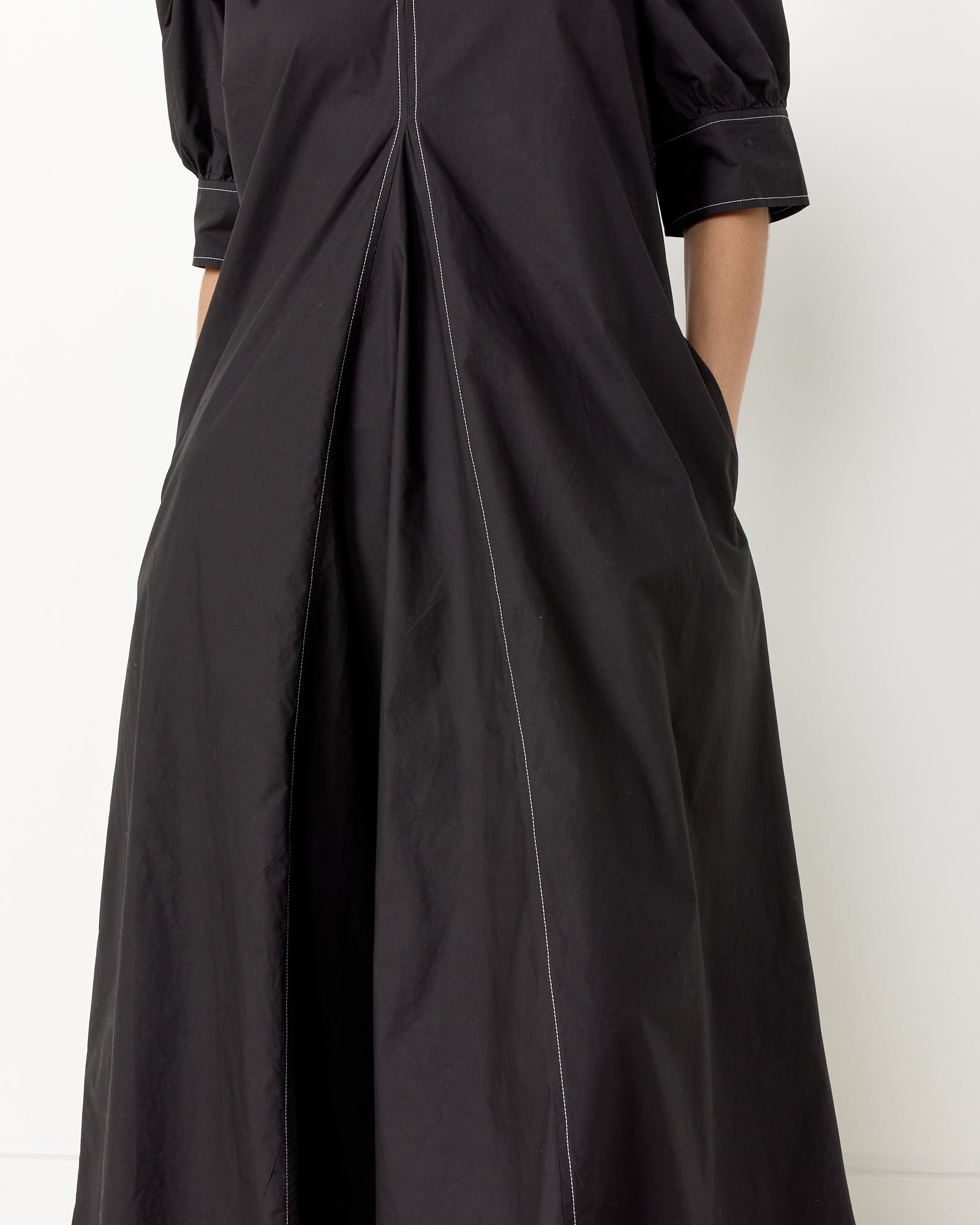 V-Neck Maxi Dress in Black