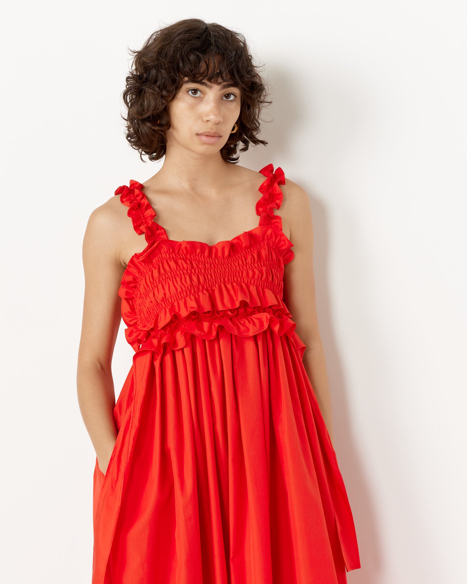 cecilie bahnsen red dress Patricia Dress La Garonne