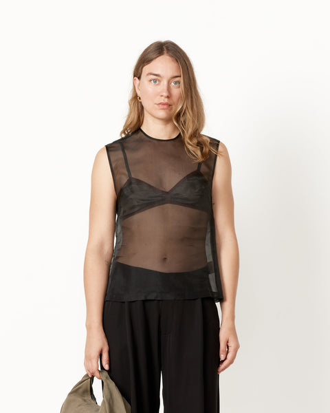 sheer organza top
