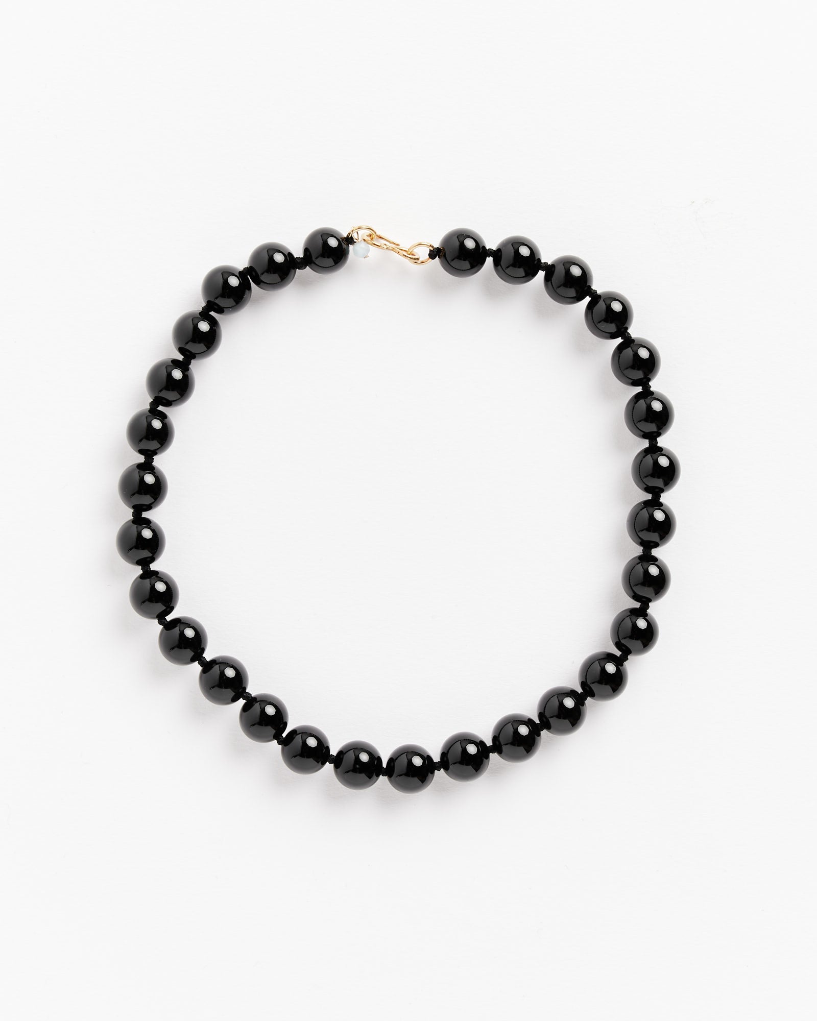 Agnes Necklace in Black/Gold