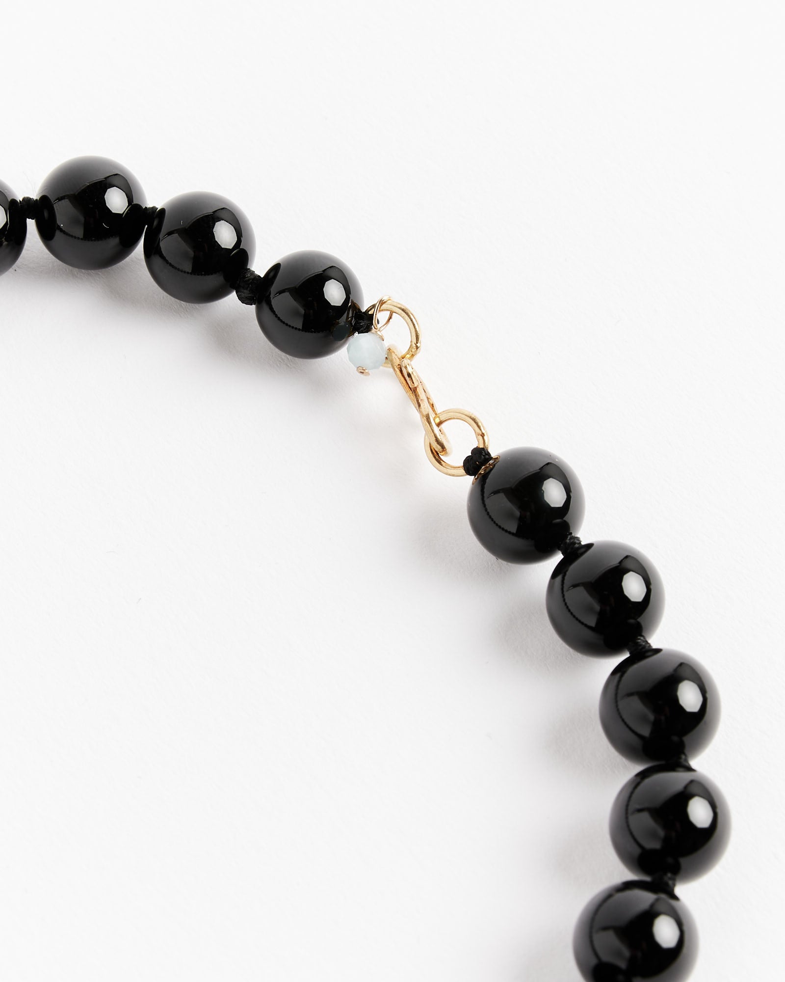 Agnes Necklace in Black/Gold