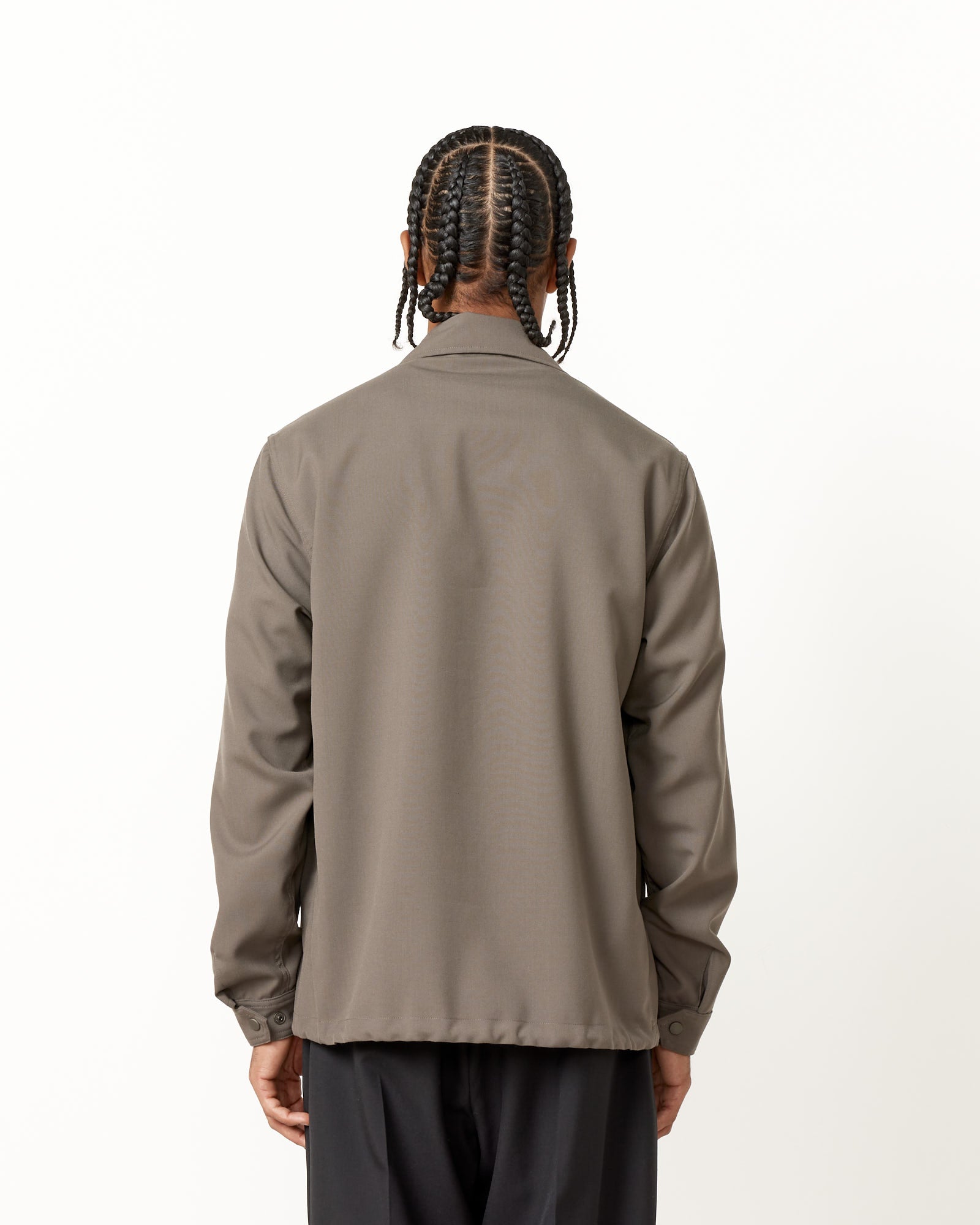 Forum Jacket in Tropical Wool Flat Grey