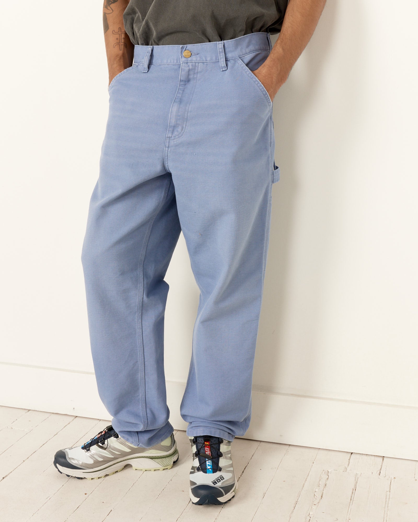 Single knee pant sales