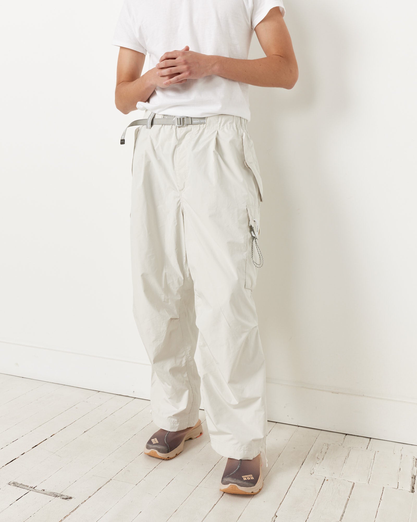 Oversized Cargo Pants in Off White