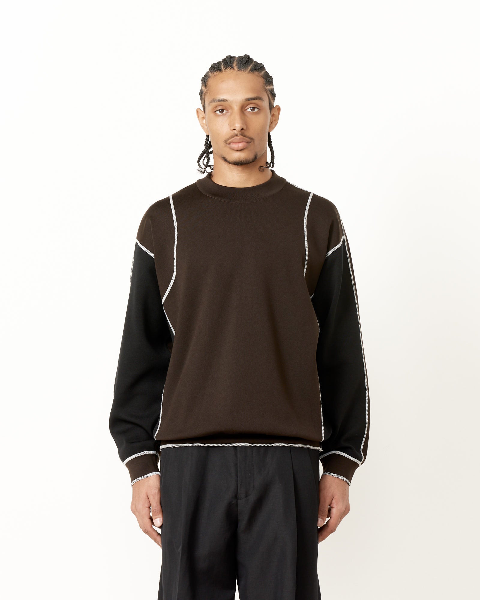 St. 861 Sweater in Military Khaki/Black
