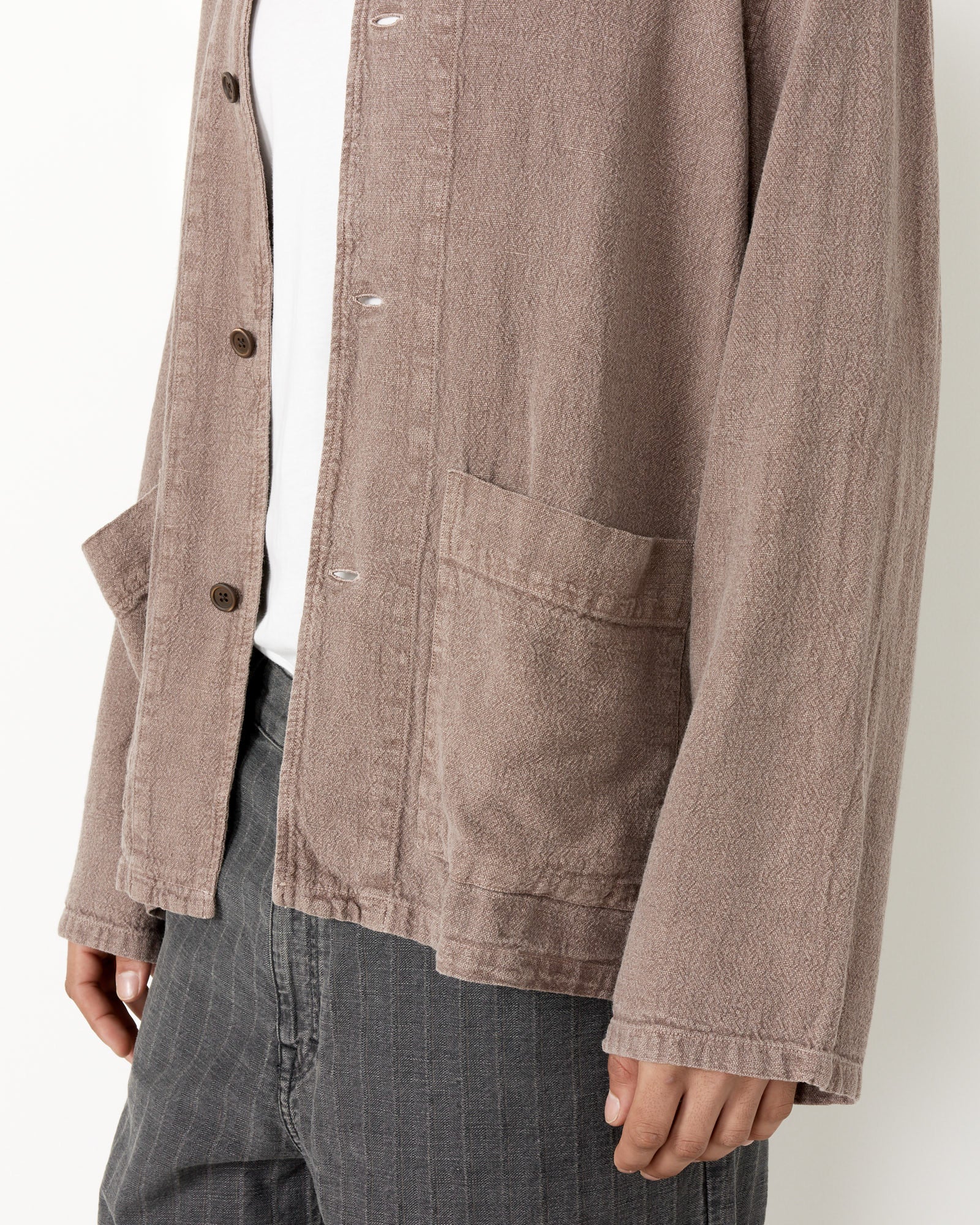 Haven Jacket in Brown Bohemian Sack Weave
