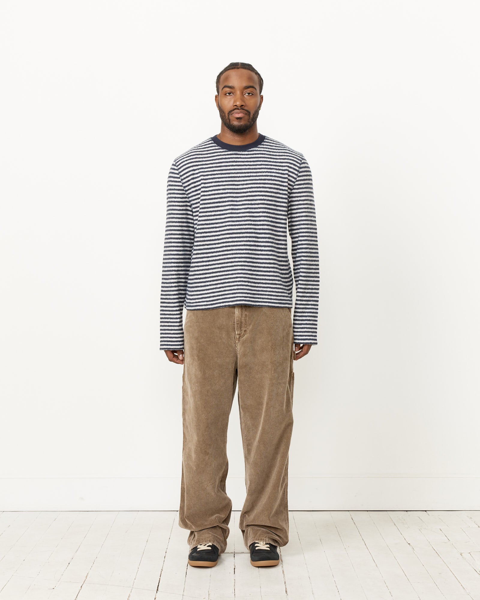 Our Legacy Artist Round Neck Knit Malaga Stripe Brushed Cotton