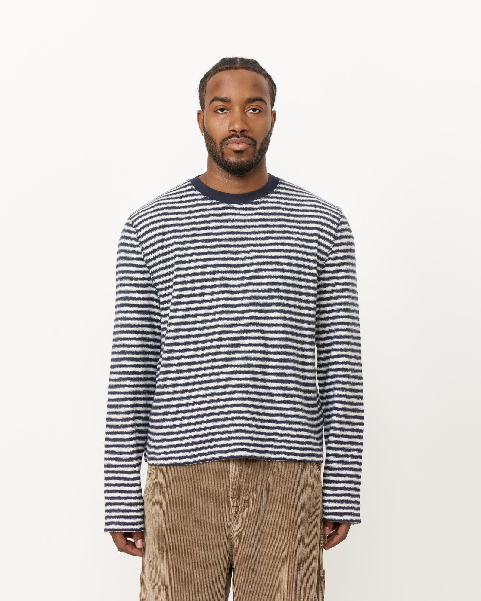 Our Legacy Artist Round Neck Knit Malaga Stripe Brushed Cotton