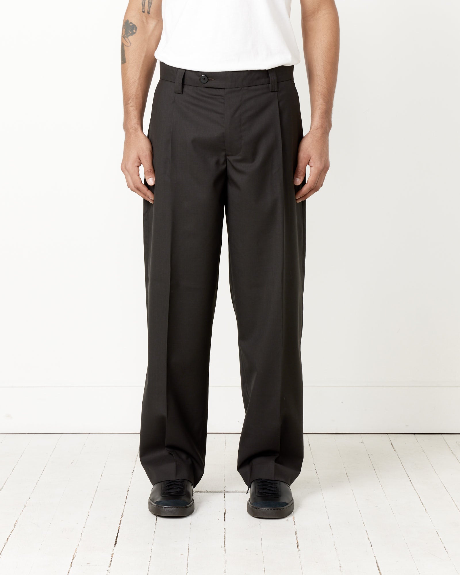 Service Trousers in Dark Brown