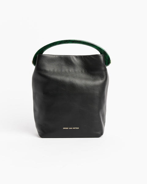 バッグ DRIES VAN NOTEN Leather Bag in Black