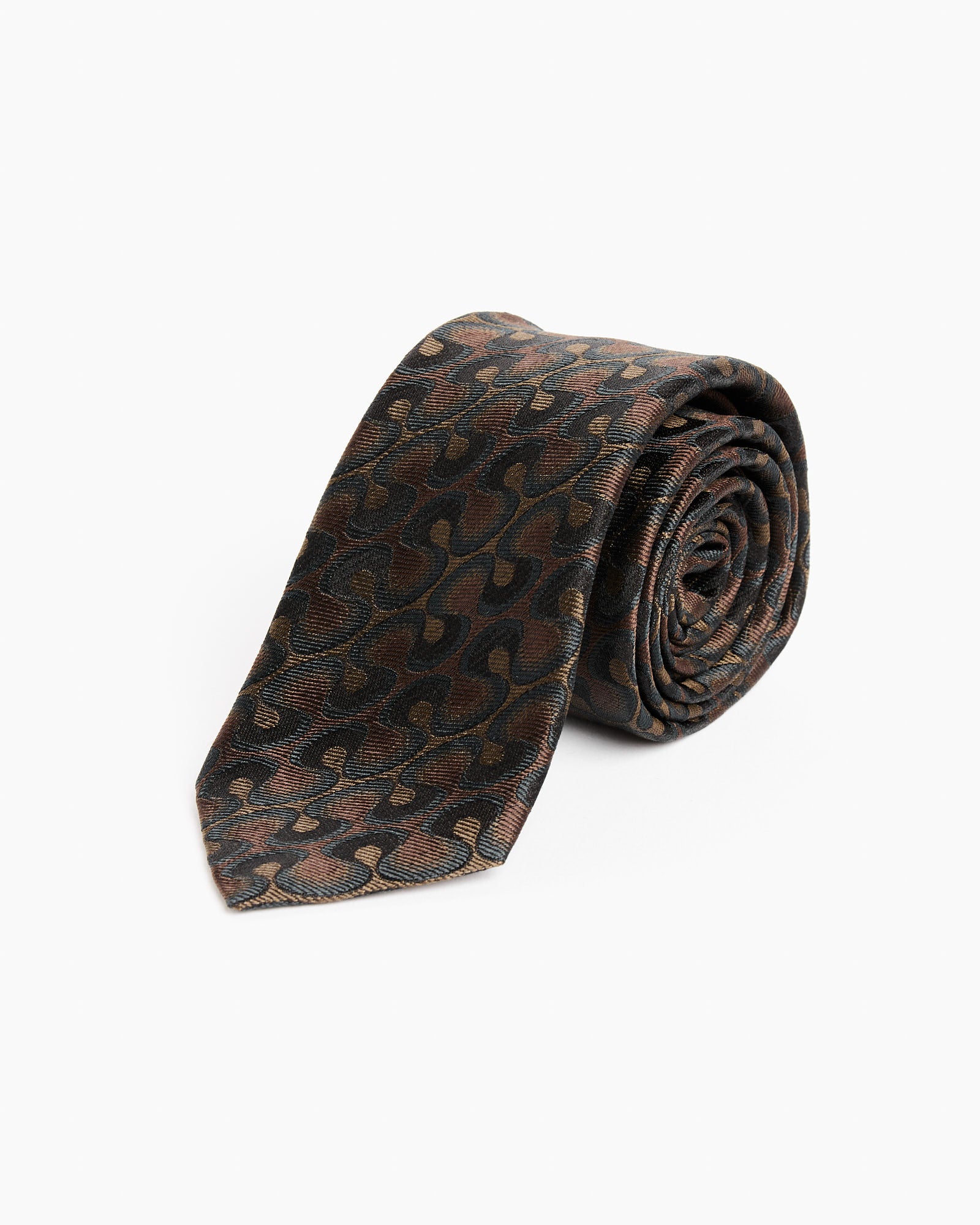 Jacquard Tie in Khaki