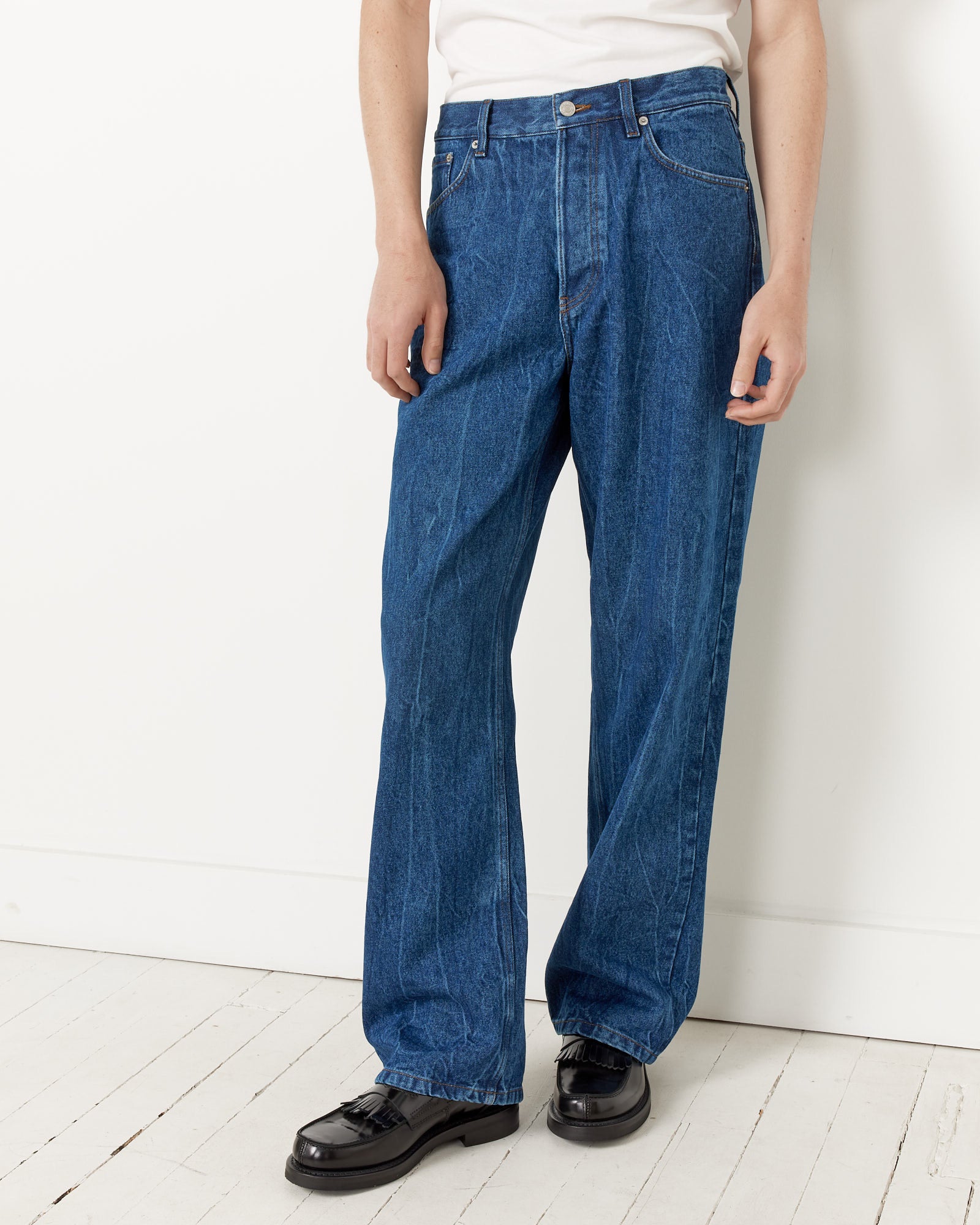 Acne Studios Blue Loose Fit Jeans