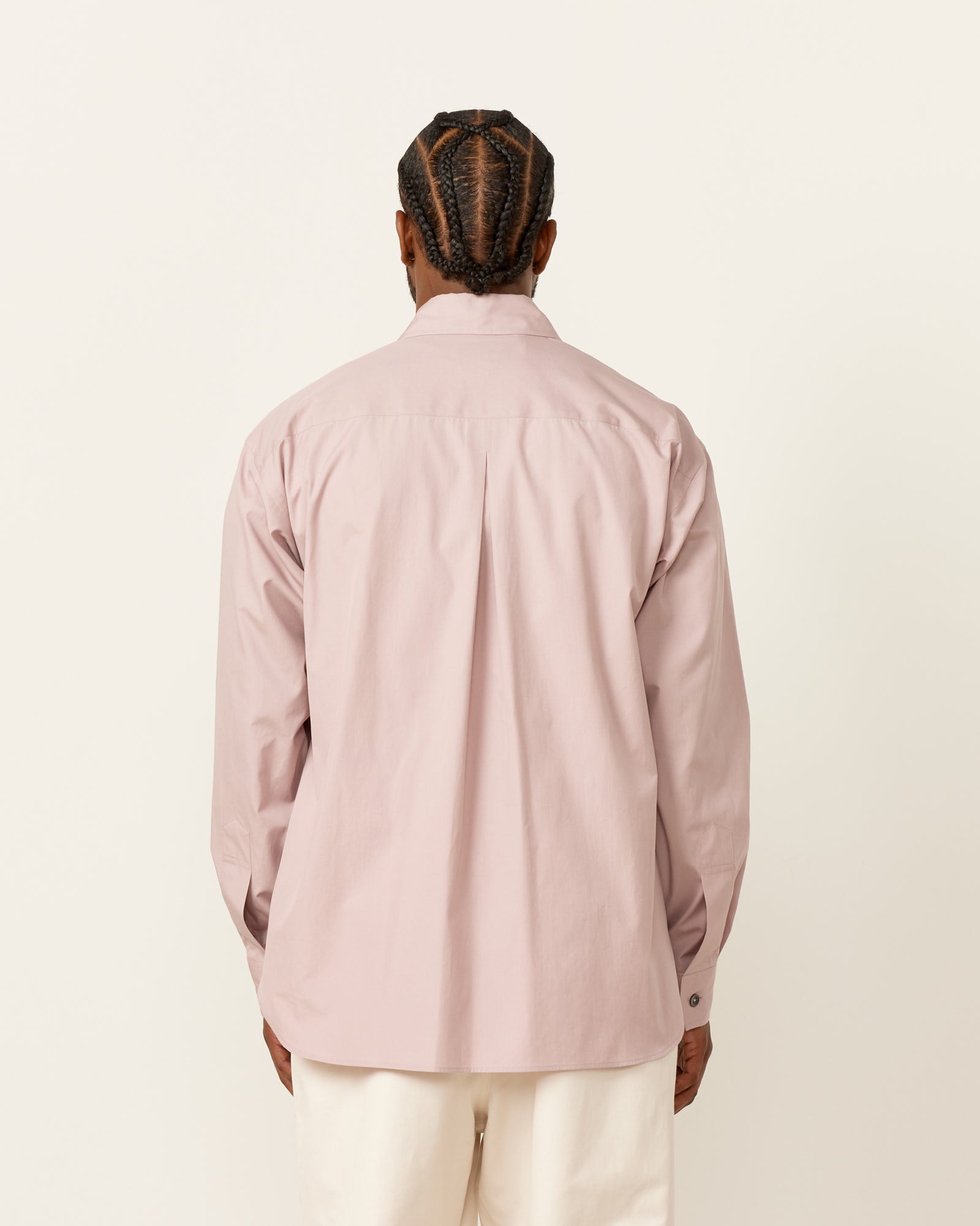 Half Placket Shirt in Dusty Pink