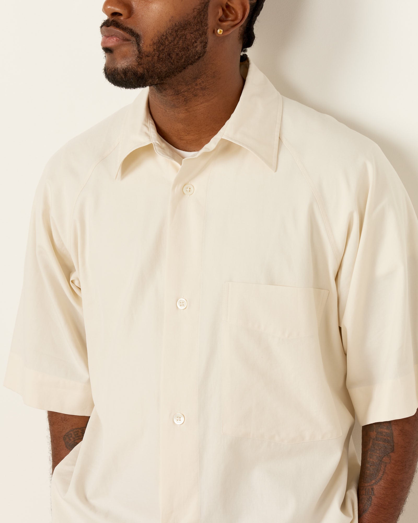 Raglan Shirt in Off White