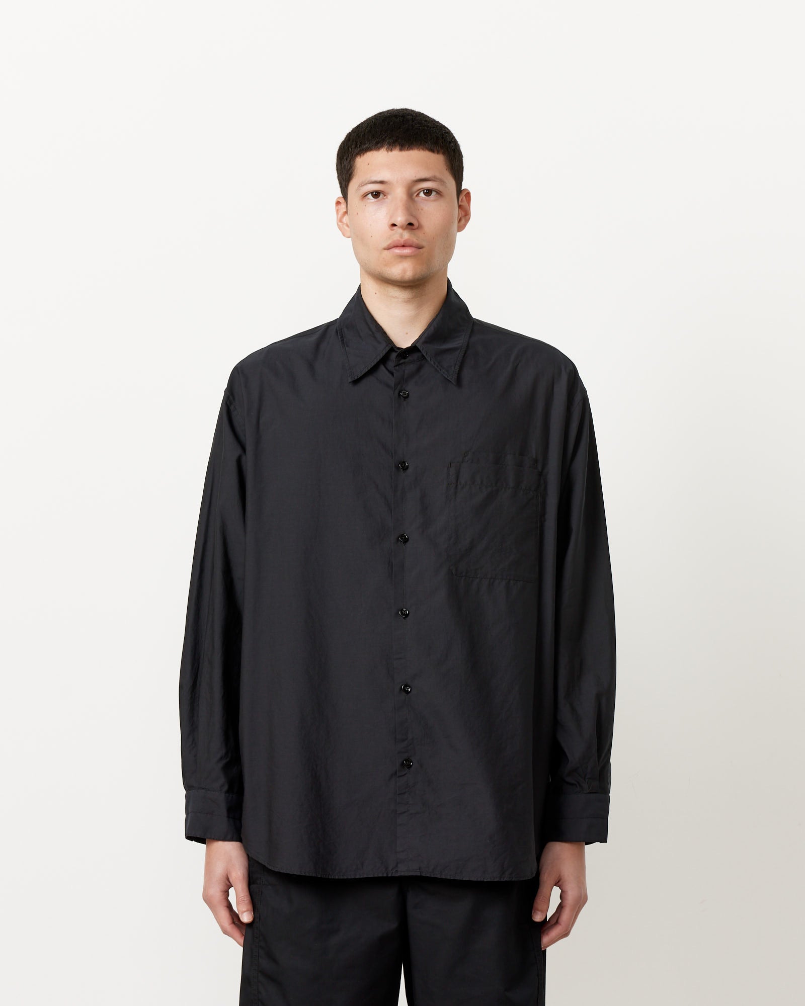 Double Pocket Shirt in Black