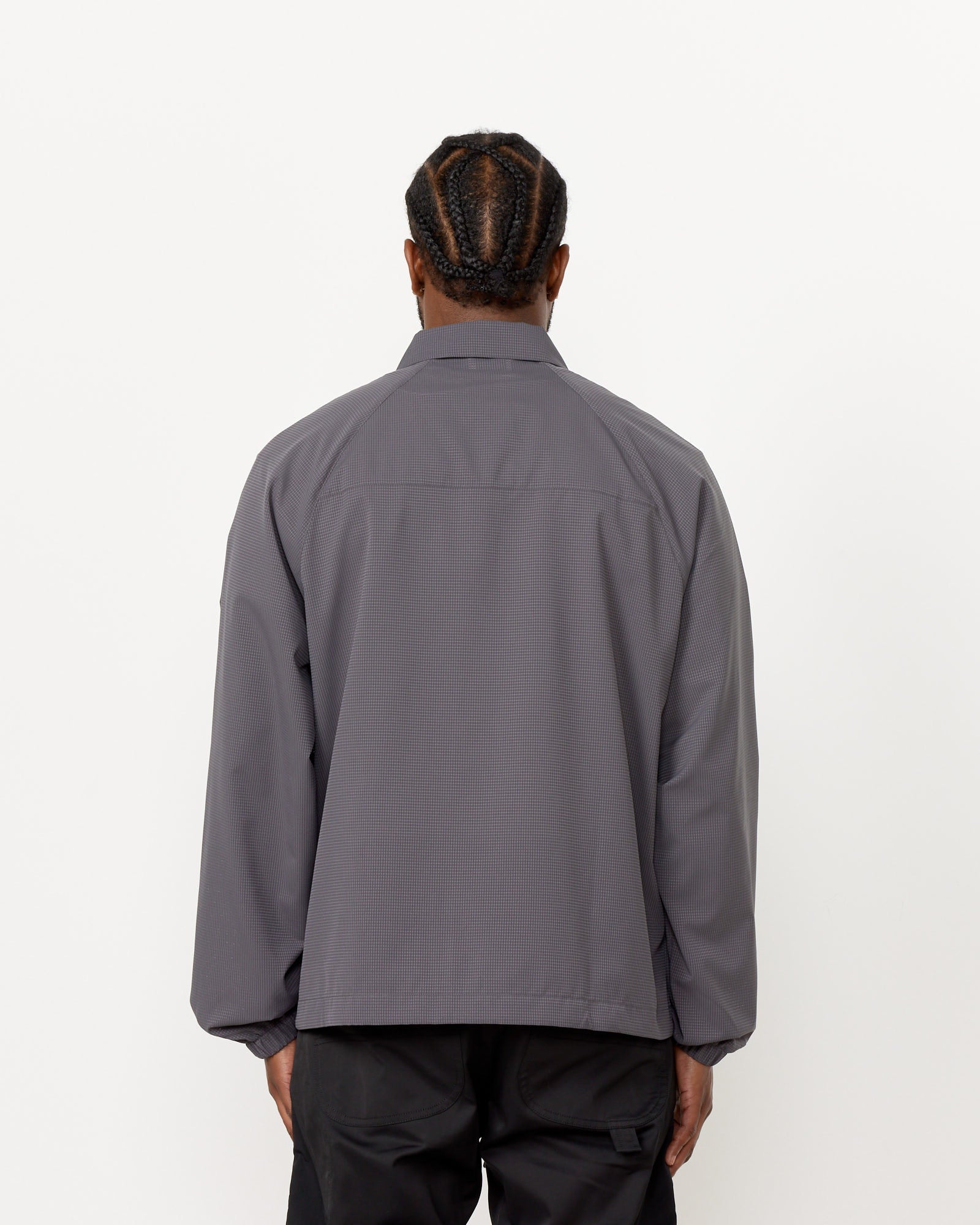Perforated Shirt in Graphite