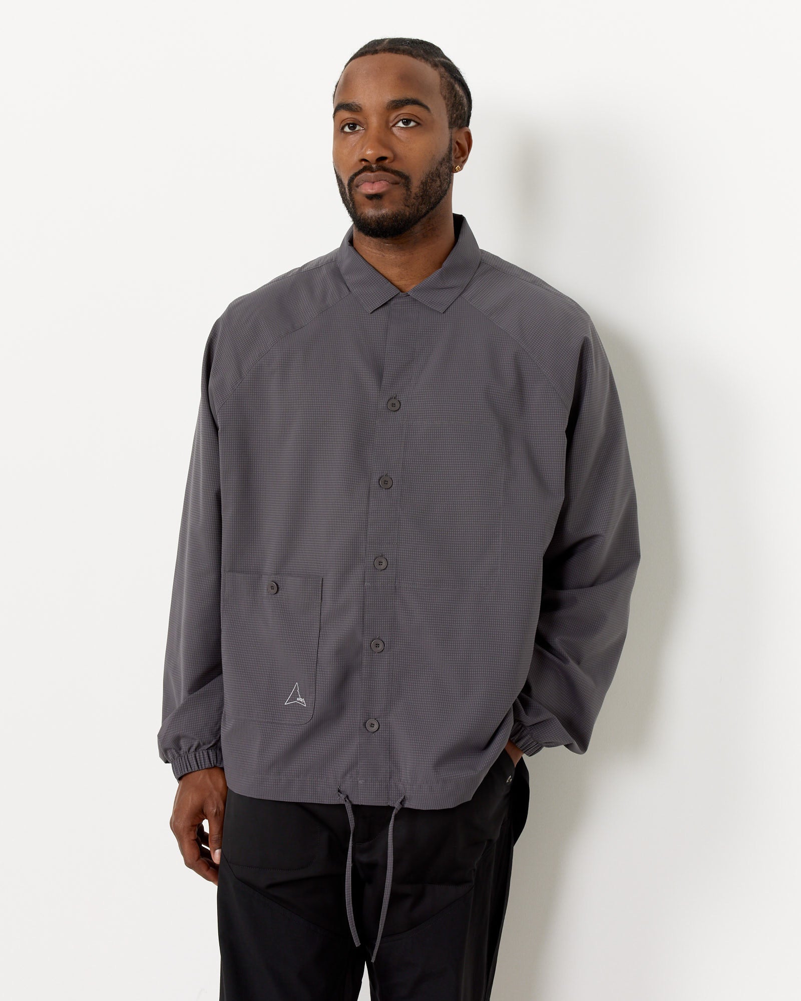 Perforated Shirt in Graphite