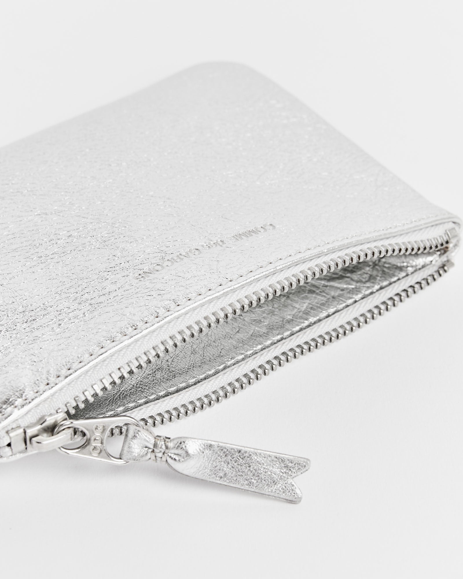 Classic Zip Pouch in Silver