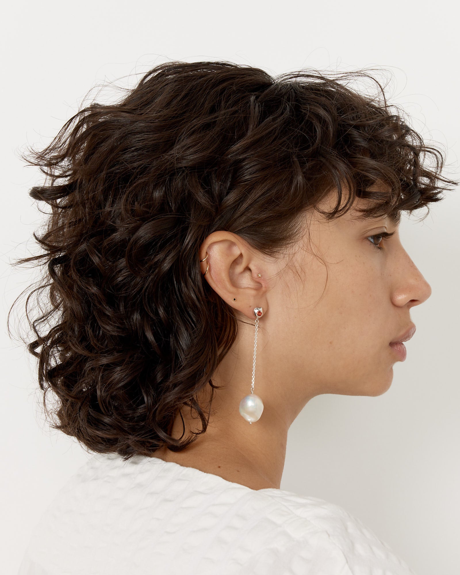 Venus Drops Earrings in Sterling Silver/Sapphire/Citrine