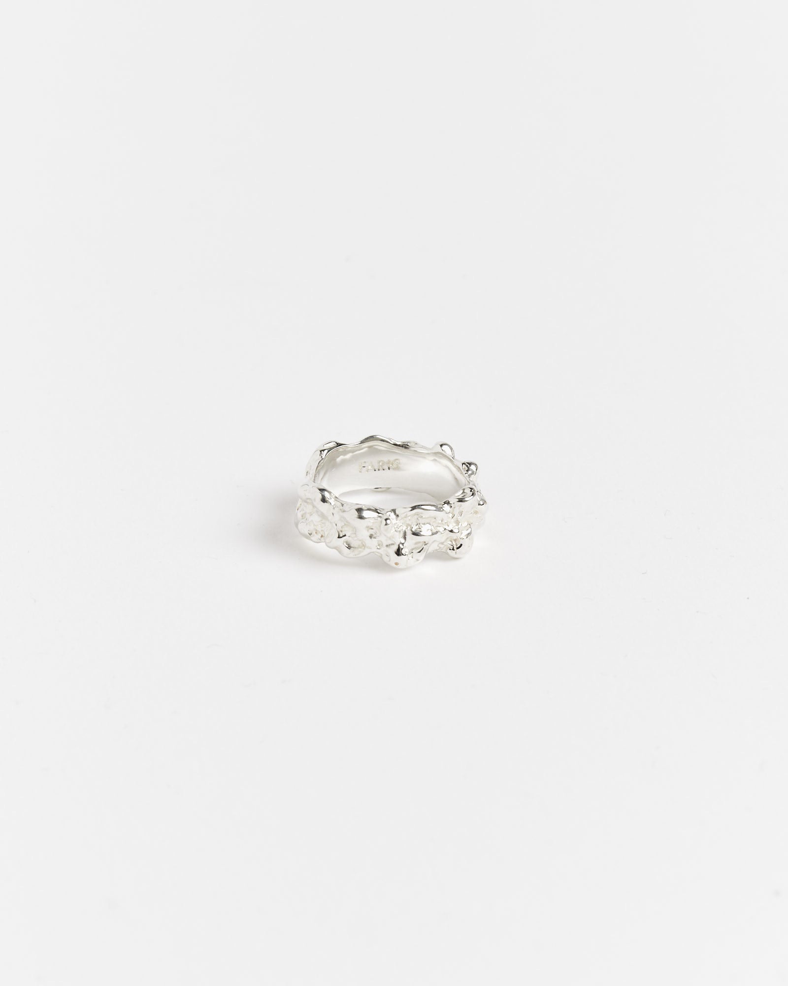 Lava Band Ring in Sterling Silver