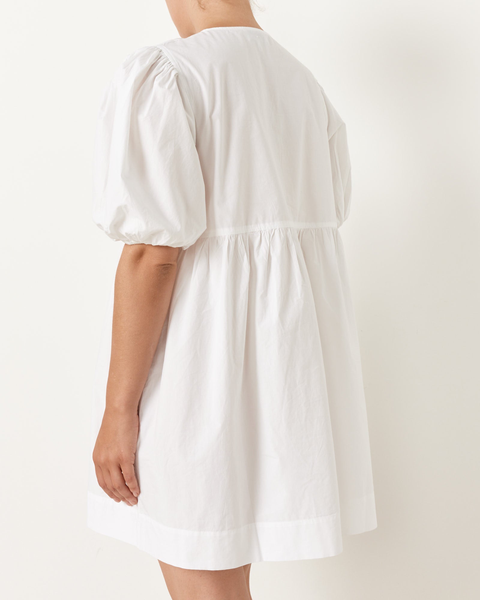 Tie String Mini Dress in Bright White – Mohawk General Store