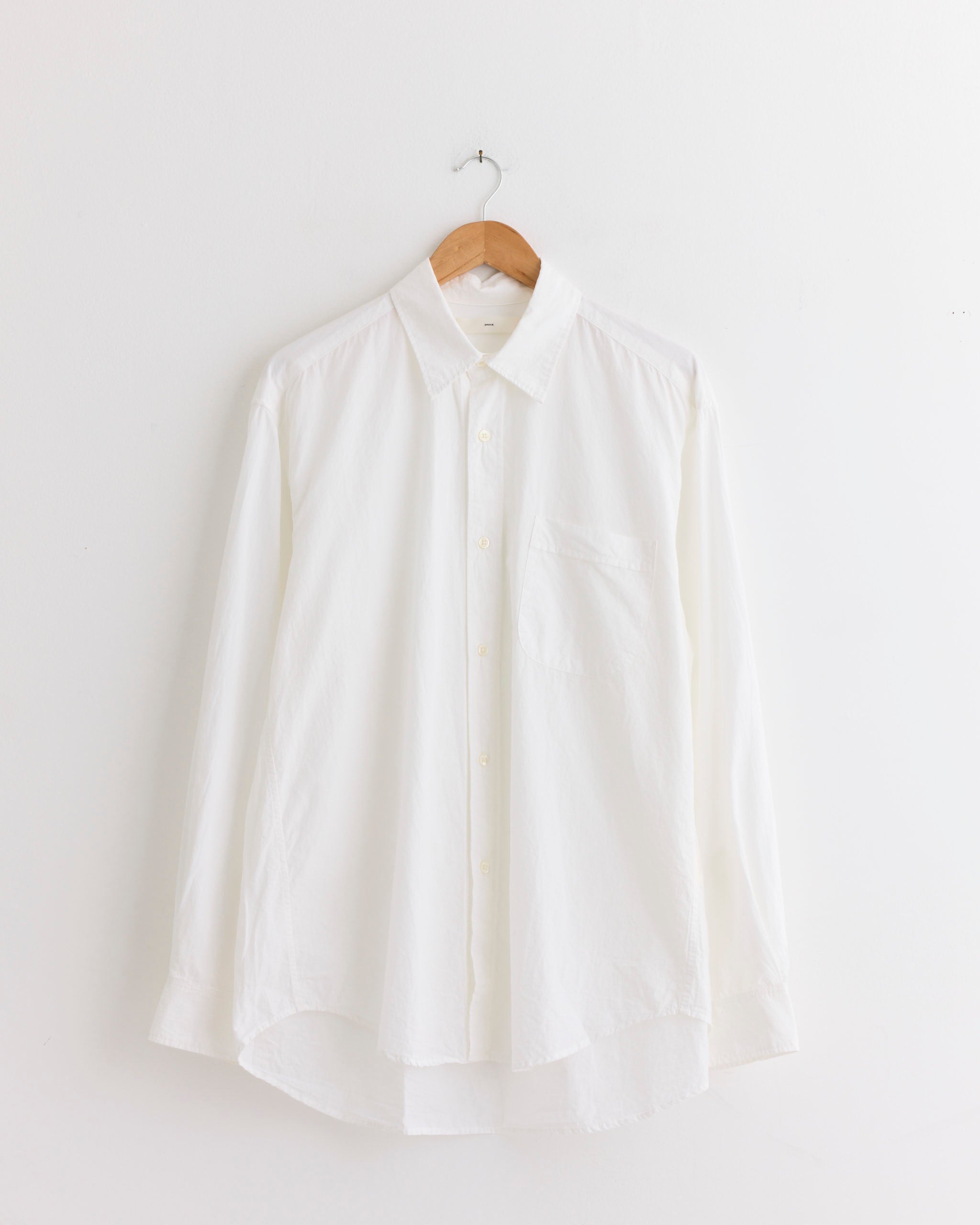 Embroidery Press Shirt in White