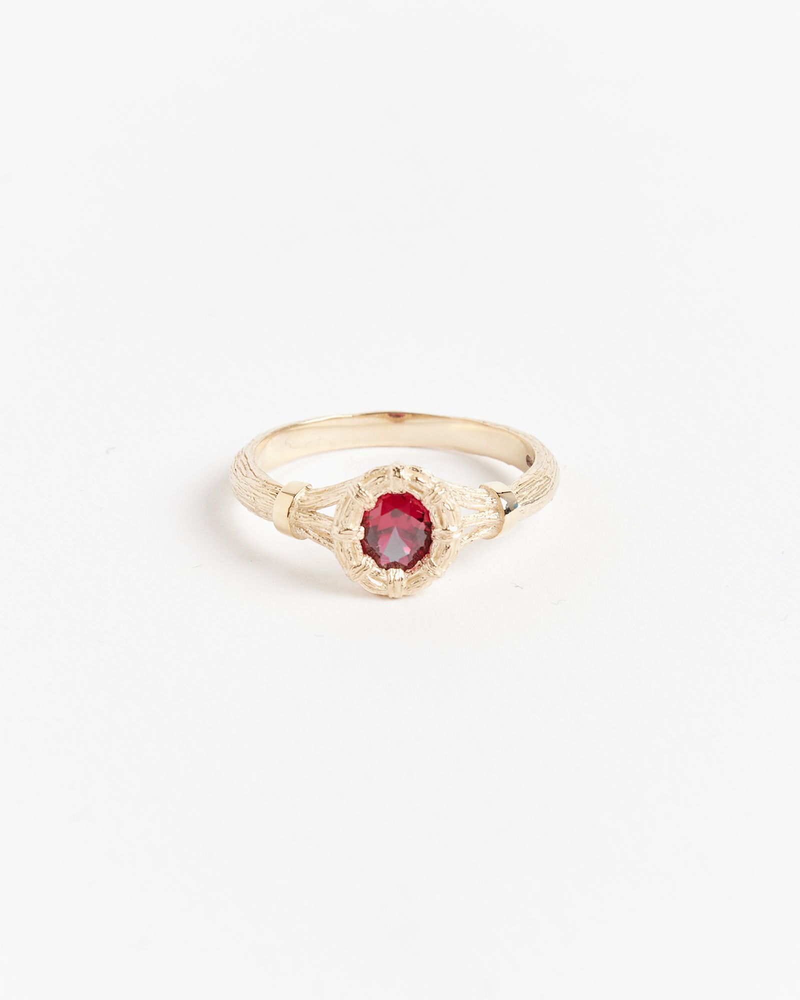 Mini Bound Willow Ring in Gold/Red