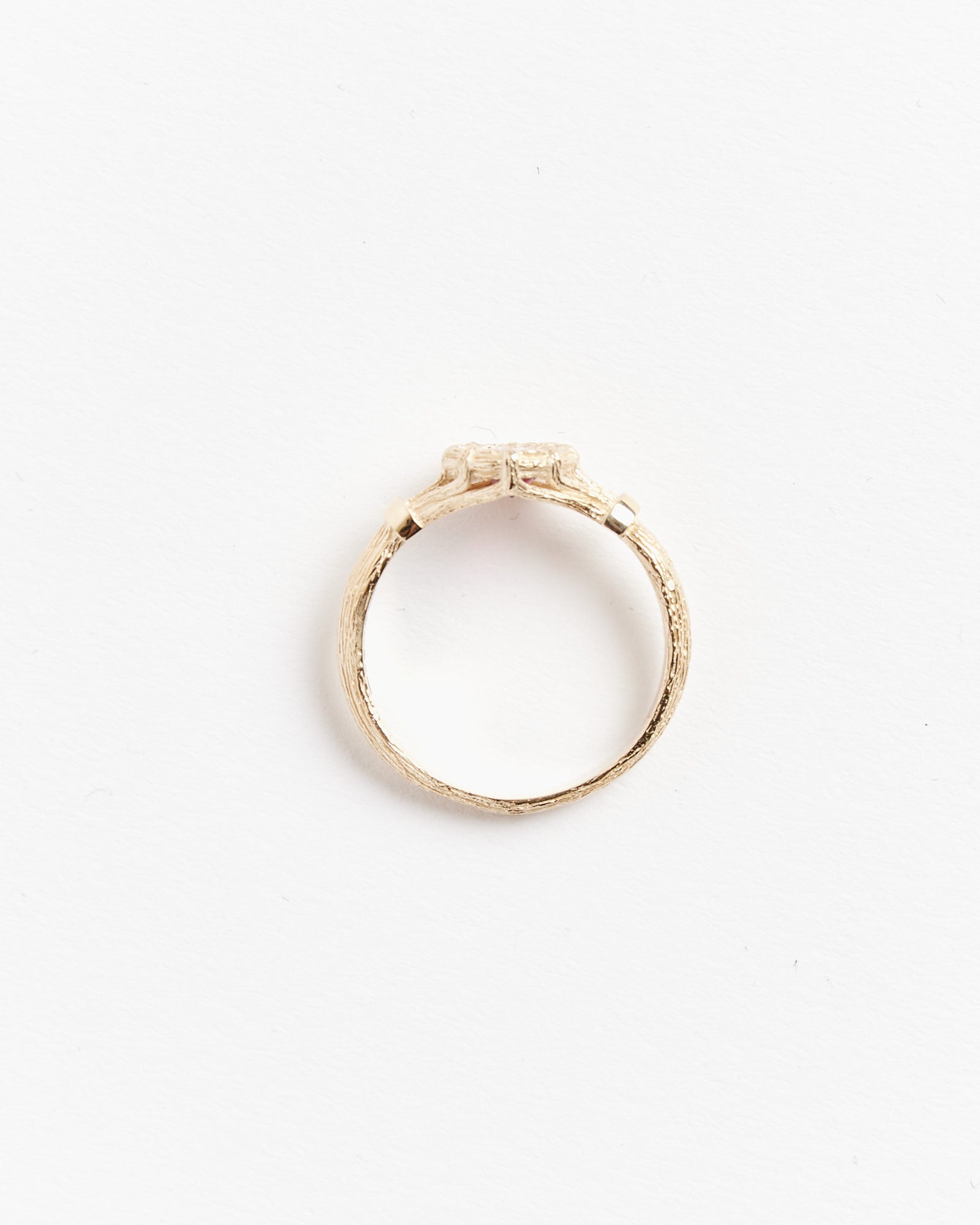 Mini Bound Willow Ring in Gold/Red